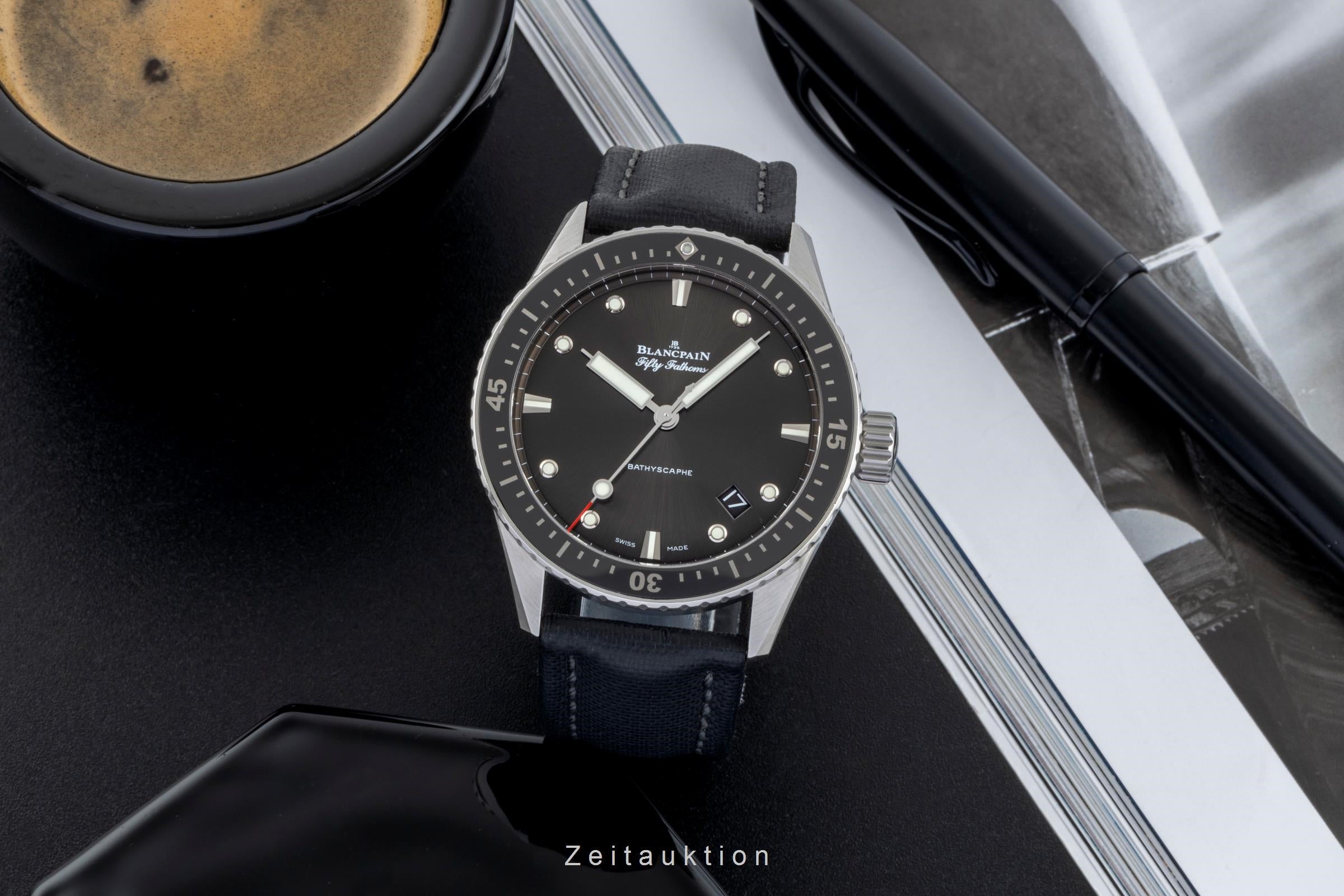 Blancpain Fifty Fathoms acero automático reloj para caballeros 5000-1110-B52A LP: 12050EUR  [2506458]