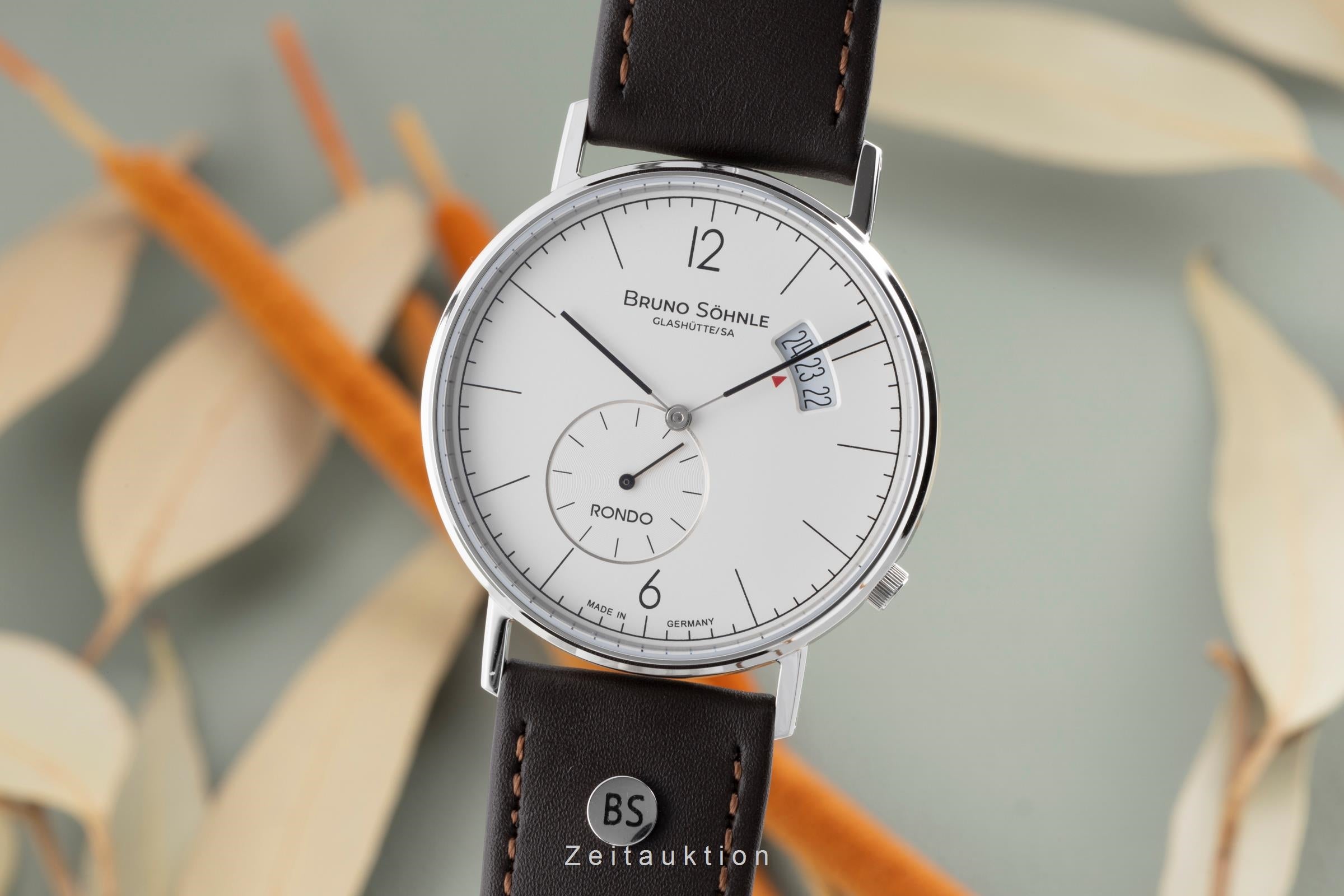 Bruno Söhnle Glashütte Rondo Big steel quartz Ref. 17-13053-261