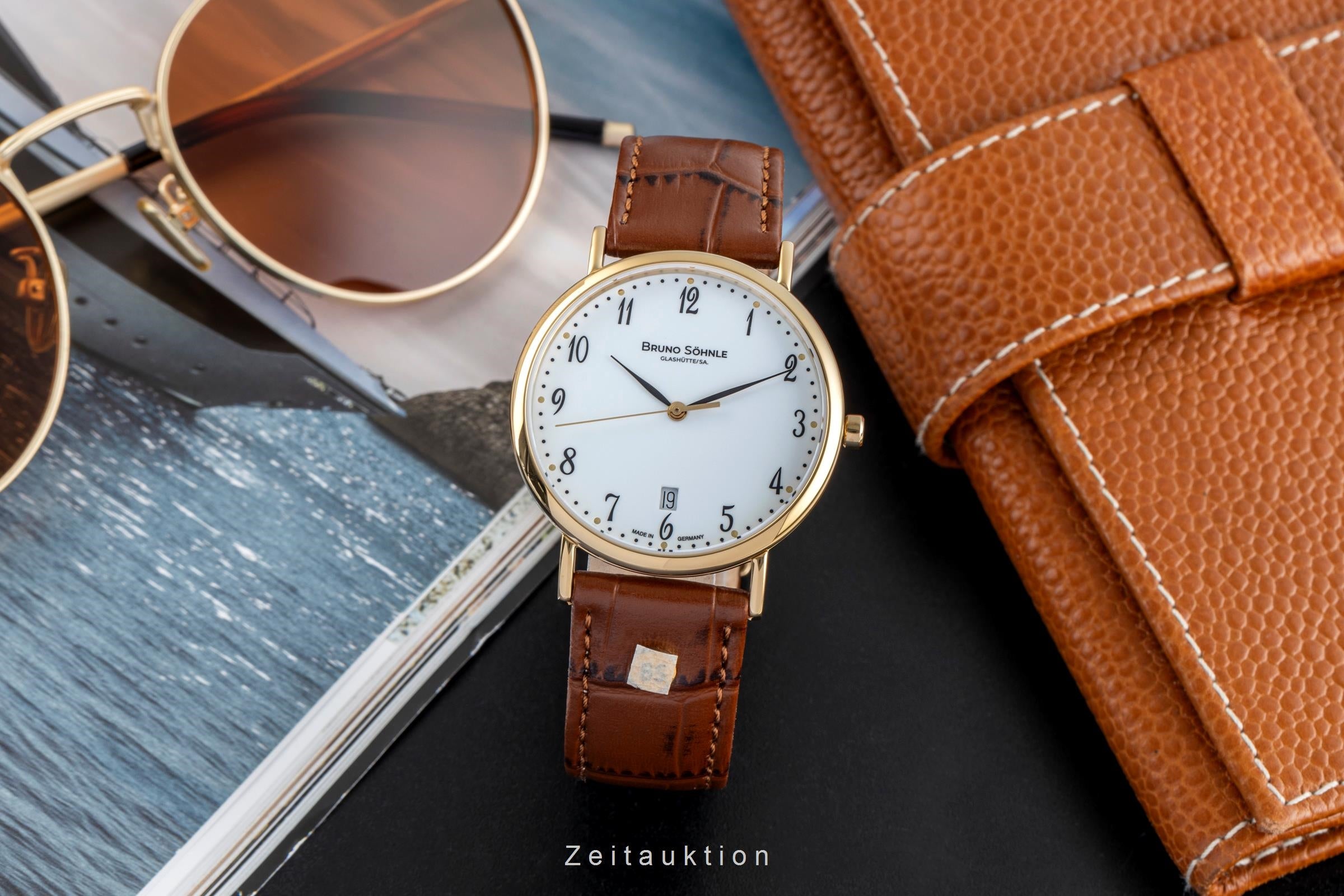 Bruno Söhnle Glashütte Nabucco acier / doré quartz montre pour hommes 17-33085-921  [2506460]