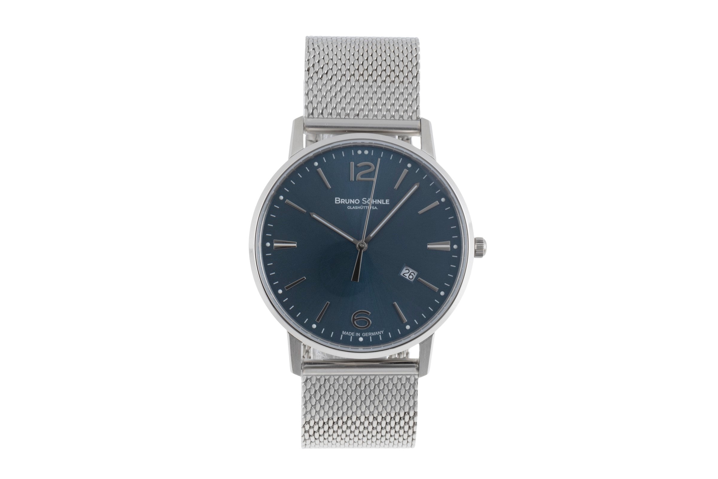 Bruno Söhnle Glashütte Stuttgard III Big acier quartz montre pour hommes 17-13175-342  [2506462]