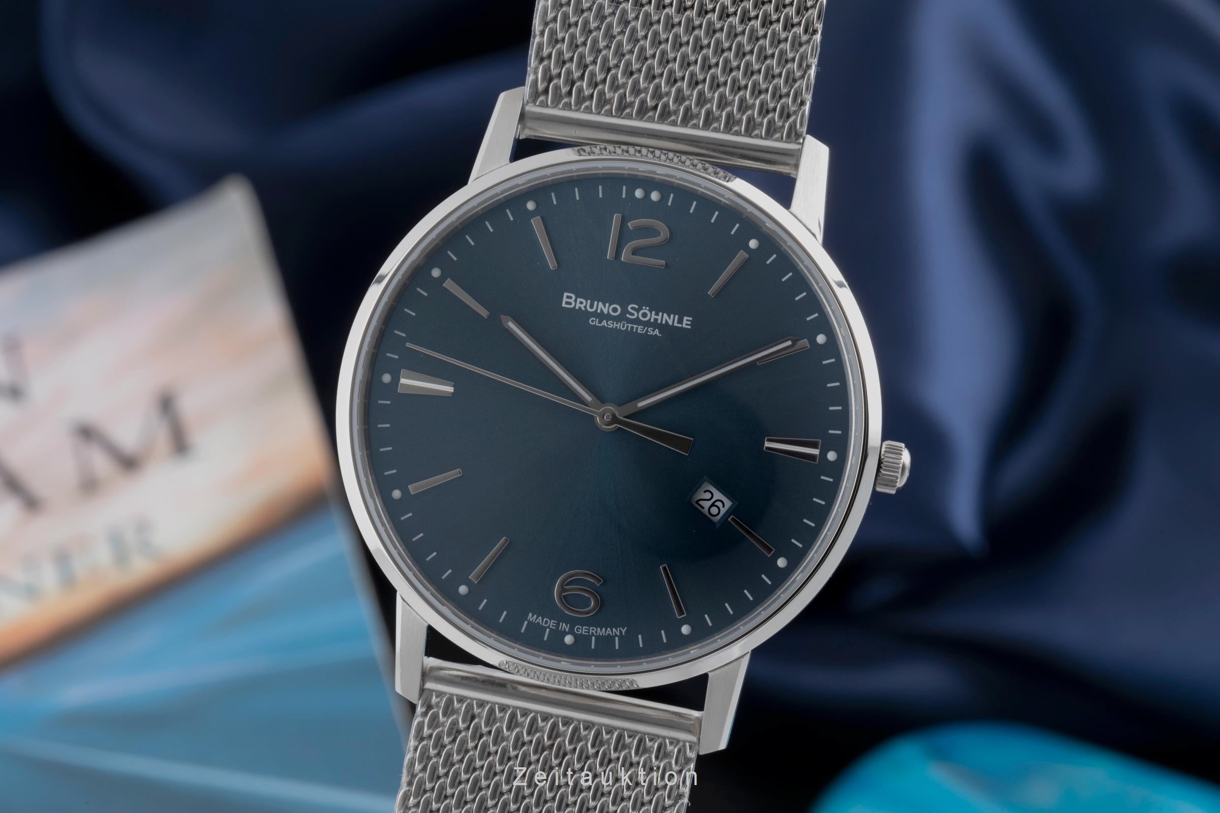 Bruno Söhnle Glashütte Stuttgard III Big acier quartz montre pour hommes 17-13175-342  [2506462]