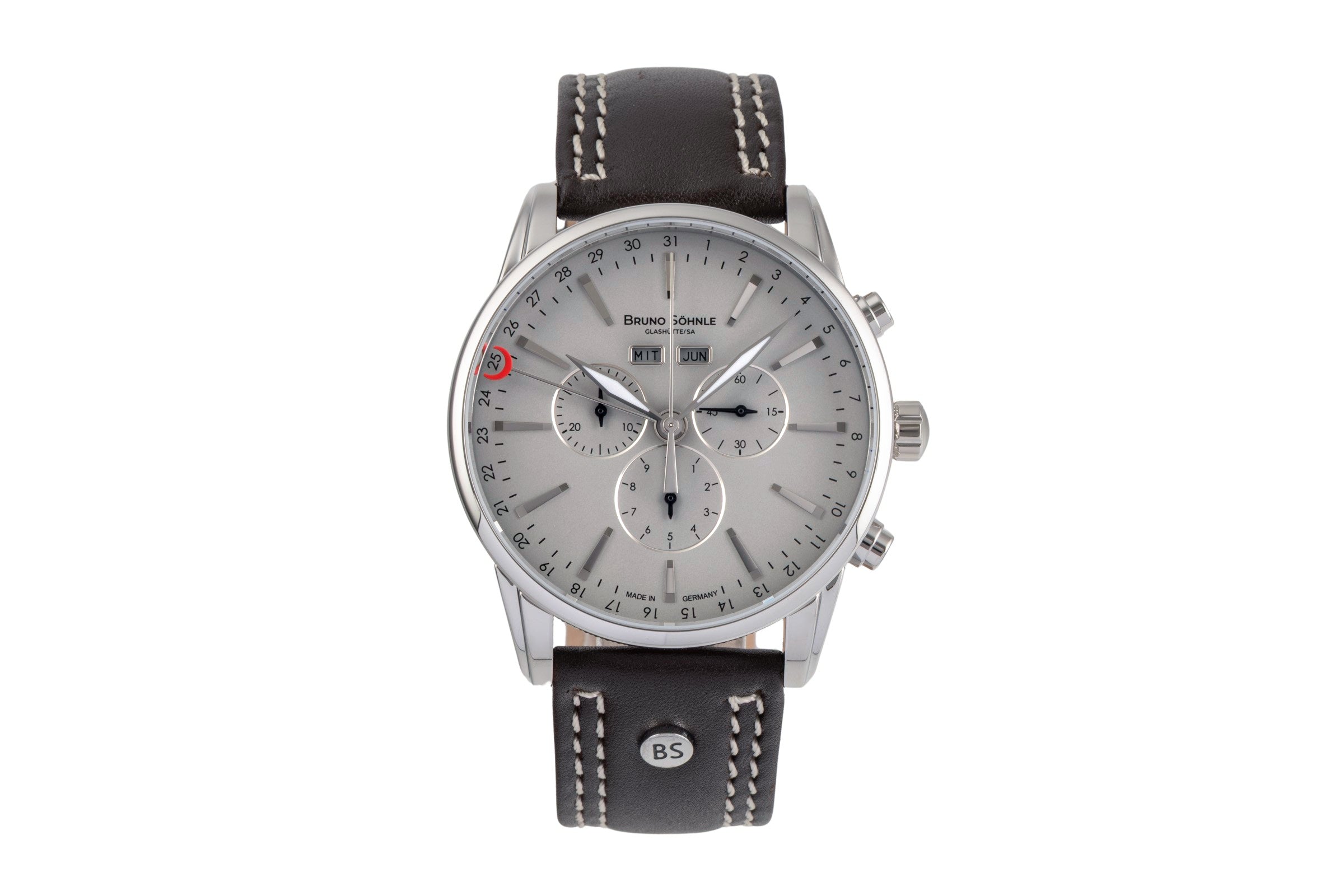 Bruno Söhnle Glashütte Atrium Chrono Limited chronographe acier quartz montre pour hommes 17-13250-811  [2506463]