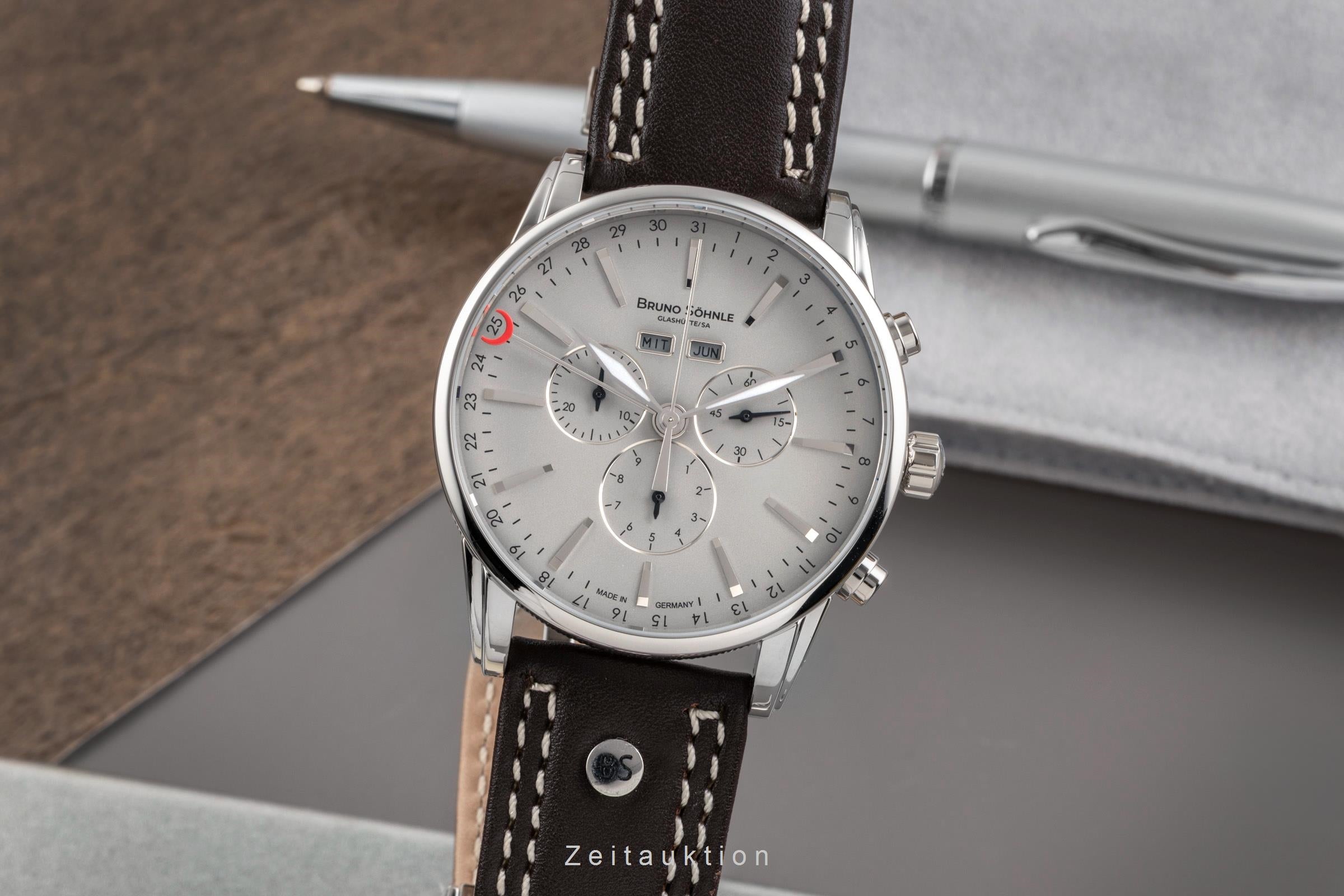 Bruno Söhnle Glashütte Atrium Chrono Limited chronographe acier quartz montre pour hommes 17-13250-811  [2506463]