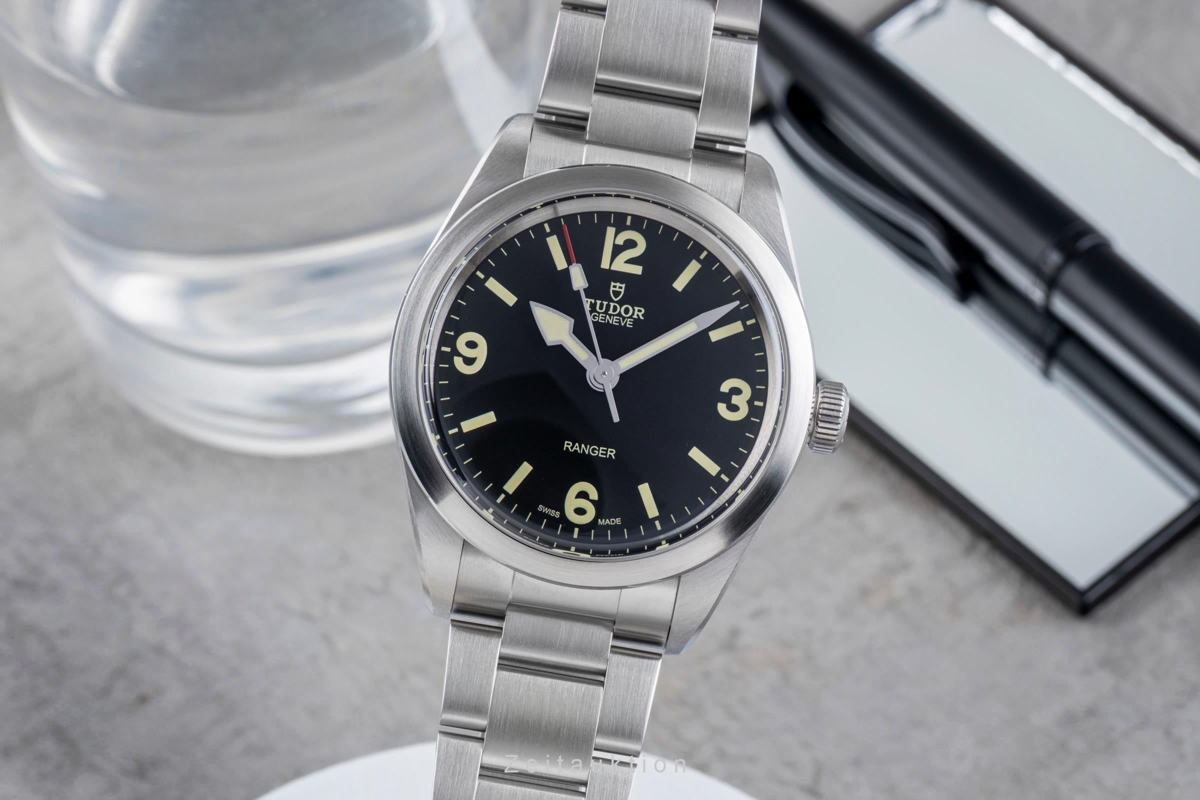 Tudor Ranger Edelstahl Automatik Herrenuhr Ref. 79950 Box & Papiere NP: 3530,- € [2506473]