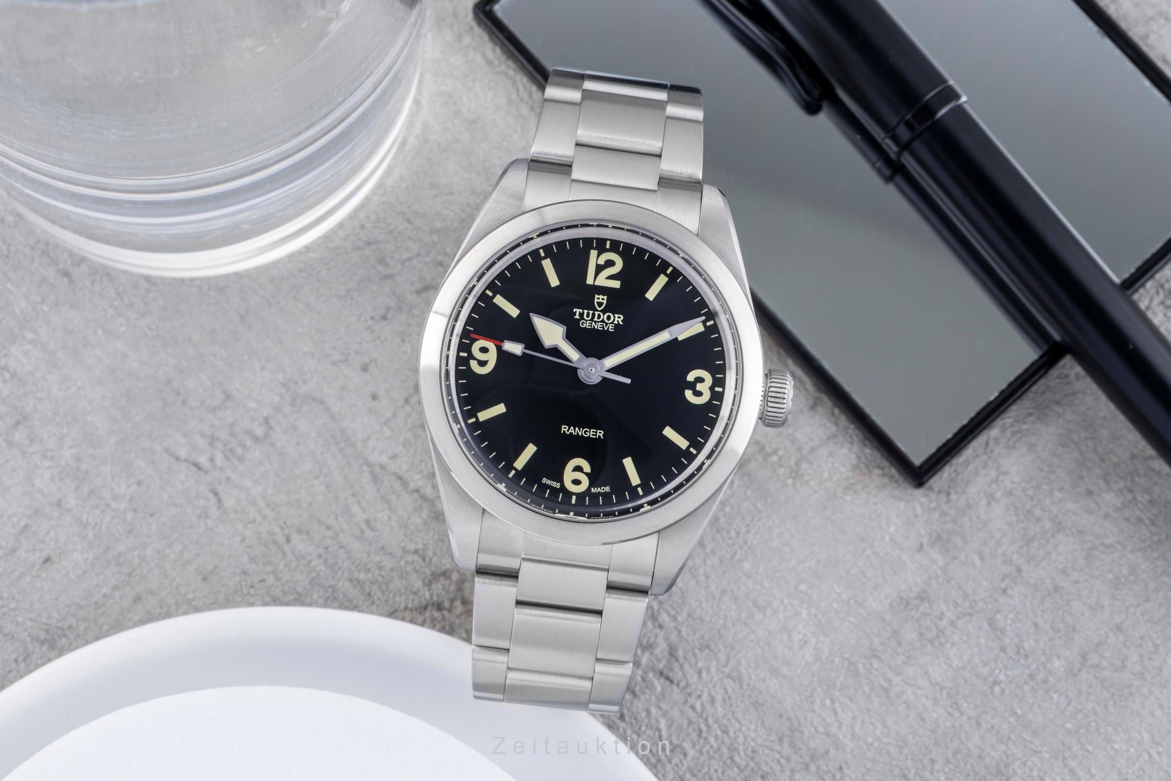 Tudor Ranger Edelstahl Automatik Herrenuhr Ref. 79950 Box & Papiere NP: 3530,- € [2506473]