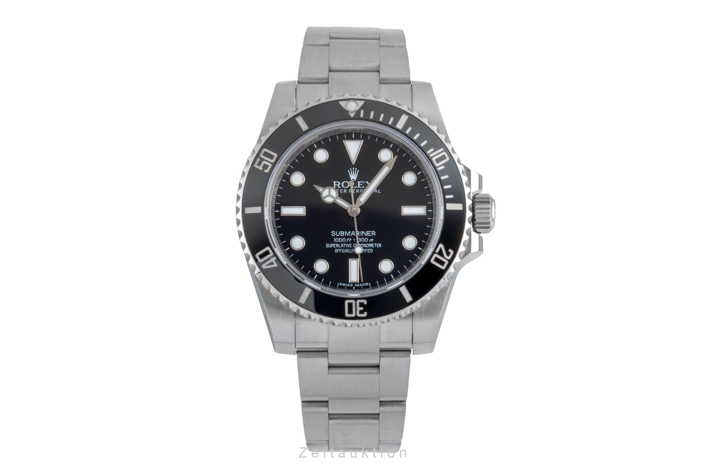 Rolex Submariner No Date Stahl Automatik Herrenuhr Ref. 114060 B&P 2012  [2506477]