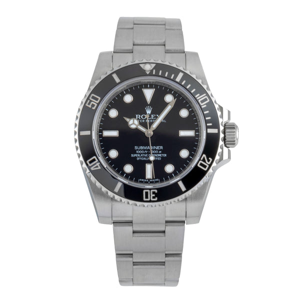 Rolex Submariner No Date Stahl Automatik Herrenuhr Ref. 114060 B&P 2012  [2506477]
