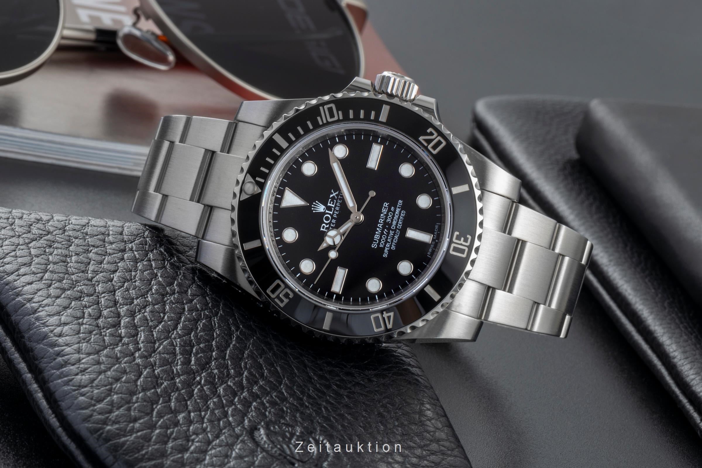 Rolex Submariner No Date Stahl Automatik Herrenuhr Ref. 114060 B&P 2012  [2506477]