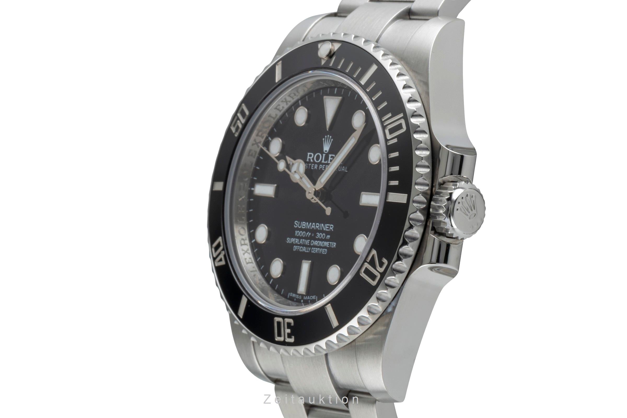 Rolex Submariner No Date Stahl Automatik Herrenuhr Ref. 114060 B&P 2012  [2506477]