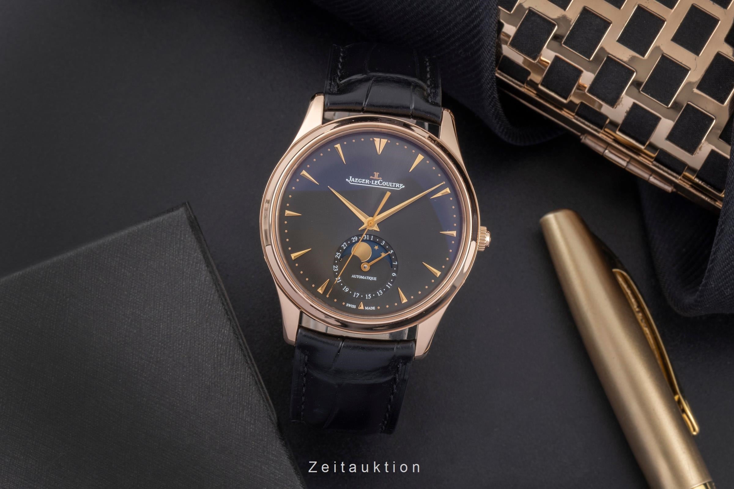 Jaeger LeCoultre Master Ultra Thin oro 18 ct automatismo orologio da uomo Q136255J  ,176.2.64.S  [2506480]