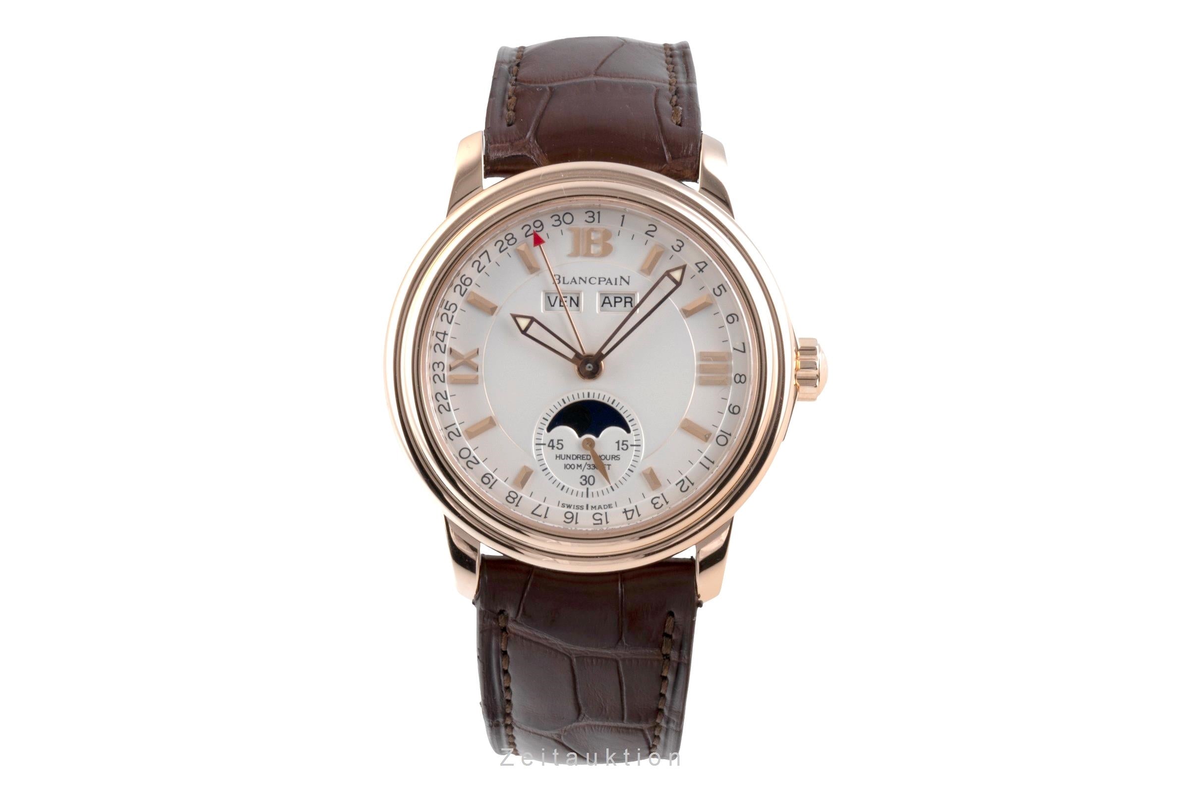 Blancpain Leman 18 ct red gold automatic Kal. 6763 Ref. 3563-3642