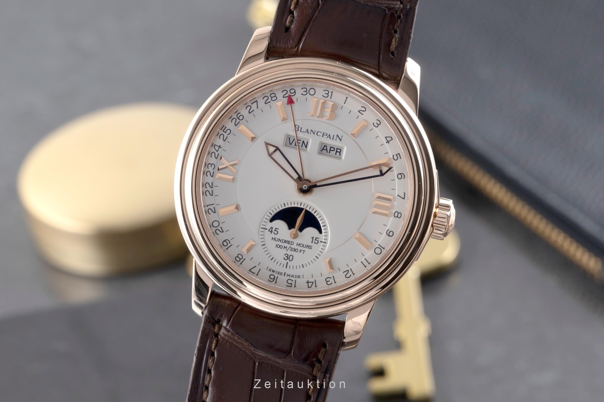 Blancpain Leman 18 ct red gold automatic Kal. 6763 Ref. 3563-3642
