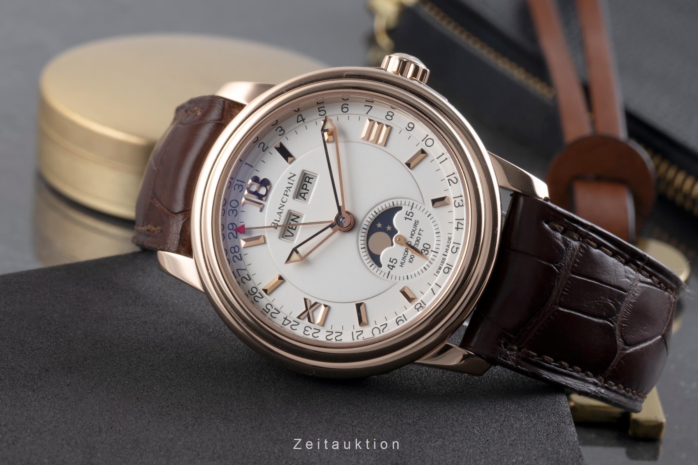 Blancpain Leman or rouge 18 ct automatique montre pour hommes 3563-3642 Limited  [2506482]