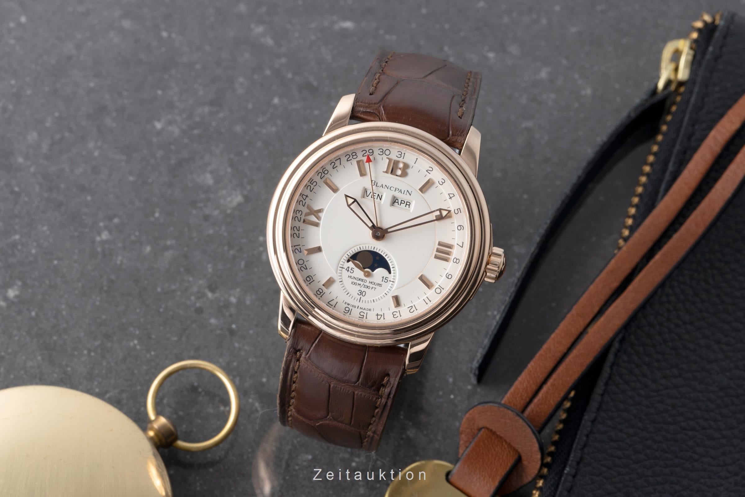 Blancpain Leman or rouge 18 ct automatique montre pour hommes 3563-3642 Limited  [2506482]