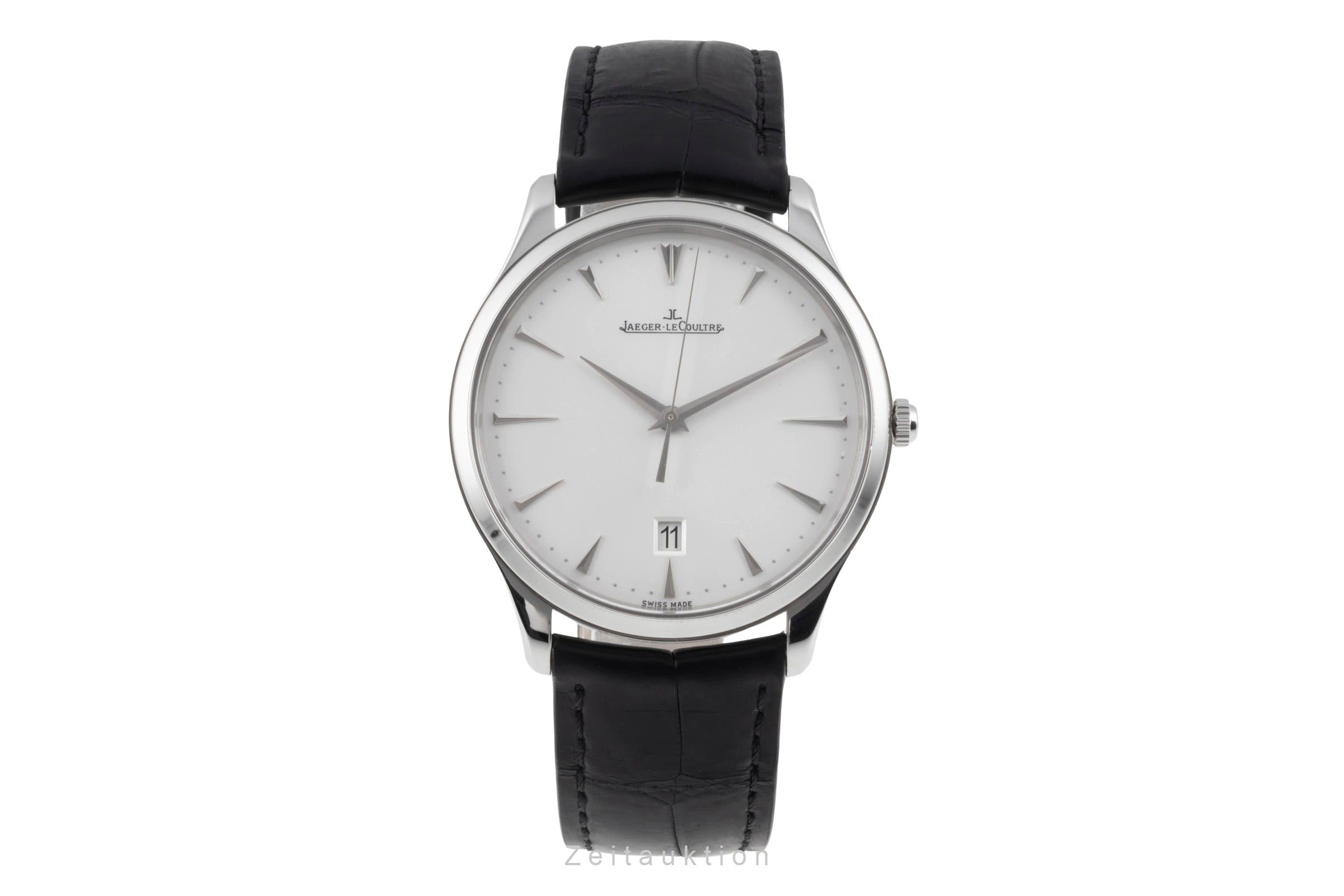 Jaeger LeCoultre Master Ultra Thin acero automático reloj para caballeros Q1288420 / 174.8.37.S  [2506487]