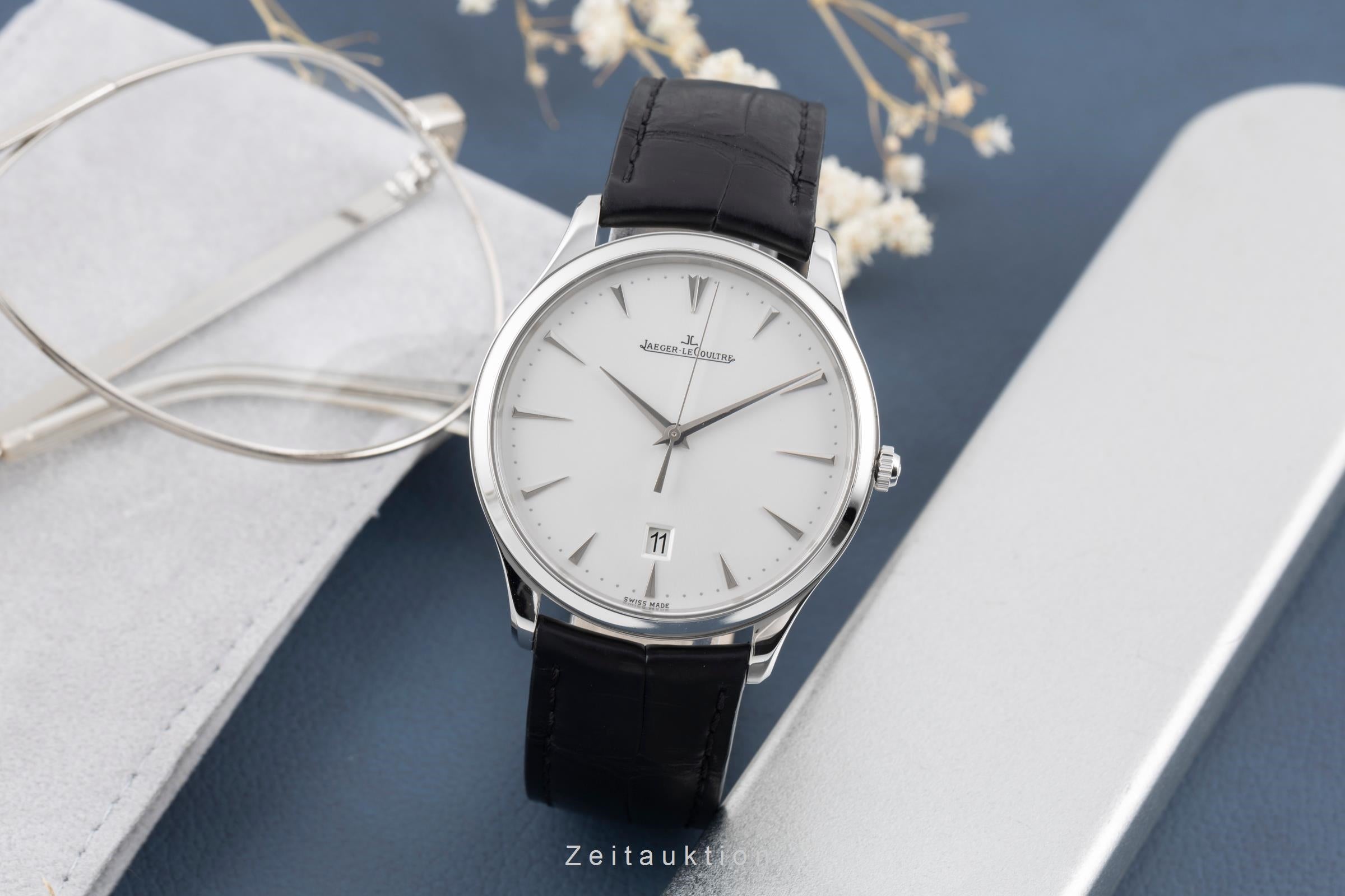 Jaeger LeCoultre Master Ultra Thin acero automático reloj para caballeros Q1288420 / 174.8.37.S  [2506487]