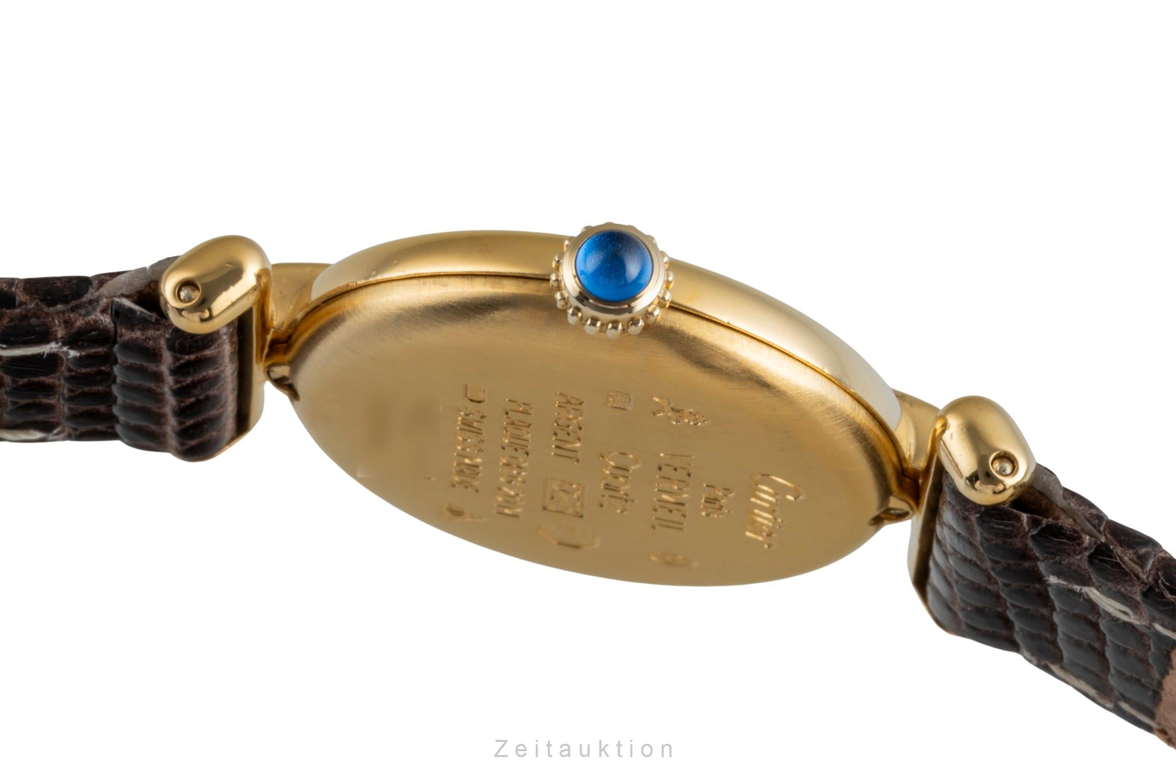 Cartier Vermeil argento dorato quarzo orologio da donna 590002  [2506493]