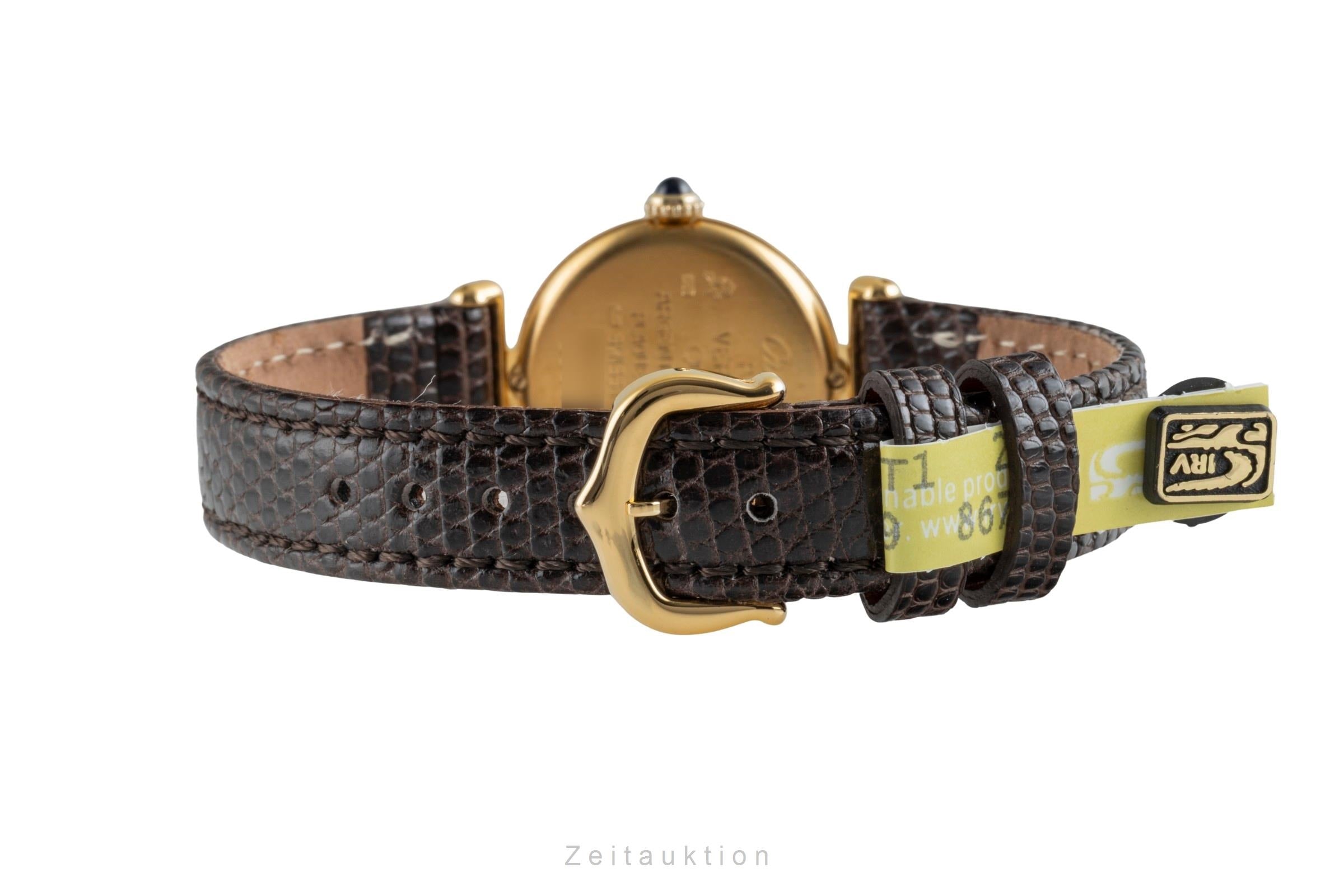 Cartier Vermeil argento dorato quarzo orologio da donna 590002  [2506493]