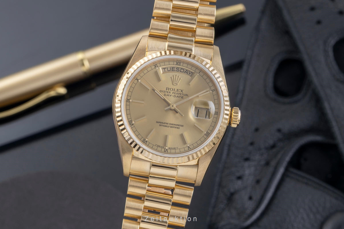 Rolex Day-Date 18 ct gold automatic men's watch 18038  [2506494]