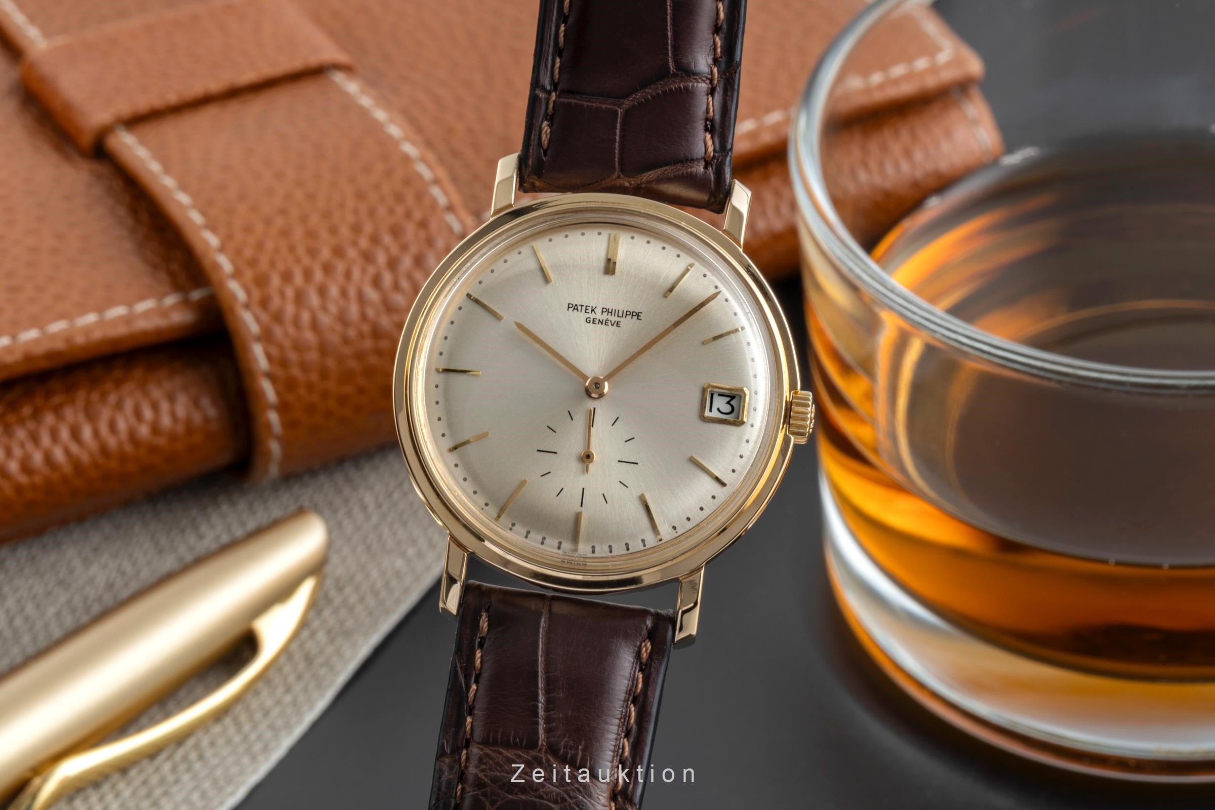 Patek Philippe Calatrava oro de 18 quilates automático reloj para caballeros 3445 Vintage  [2506495]
