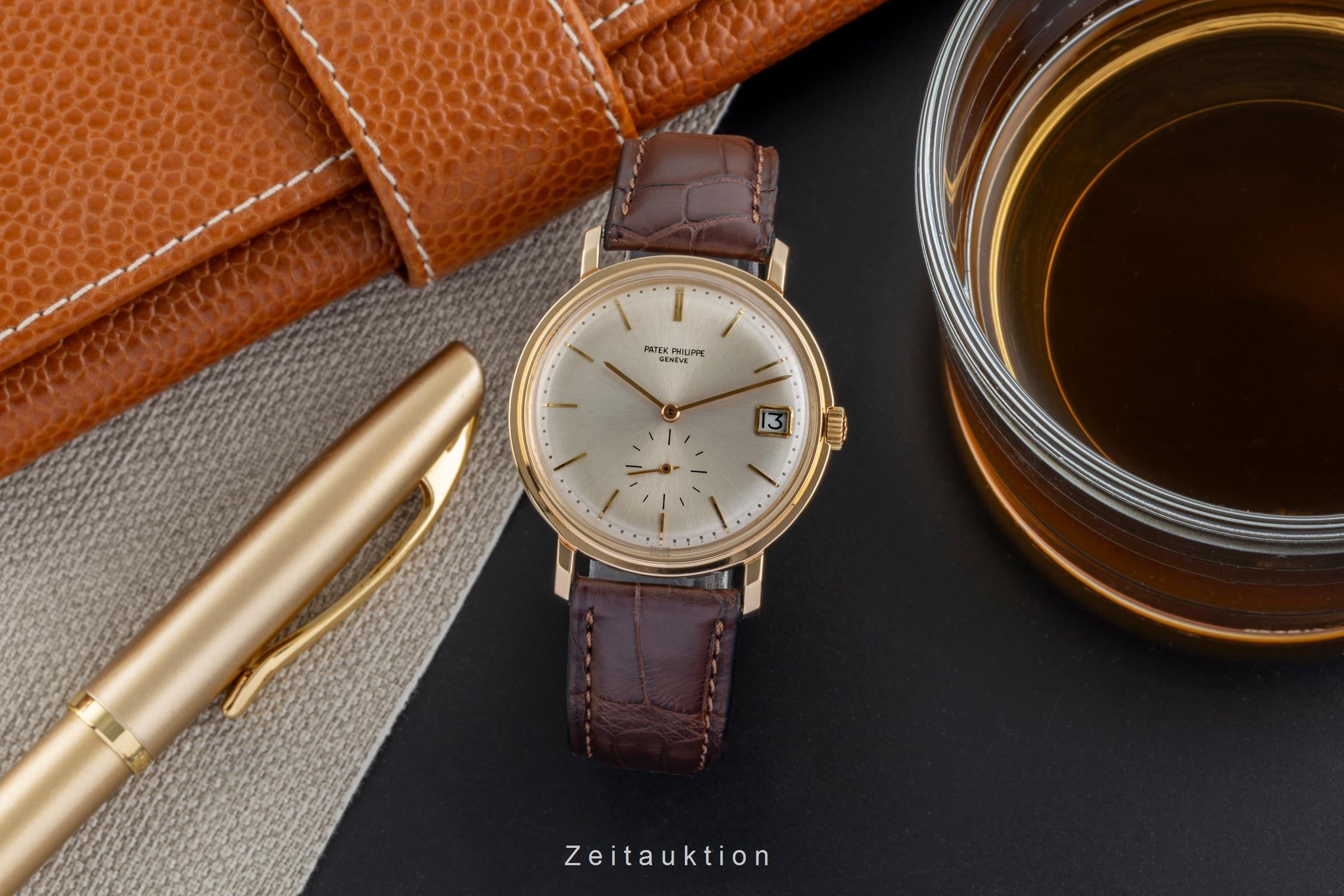 Patek Philippe Calatrava oro de 18 quilates automático reloj para caballeros 3445 Vintage  [2506495]