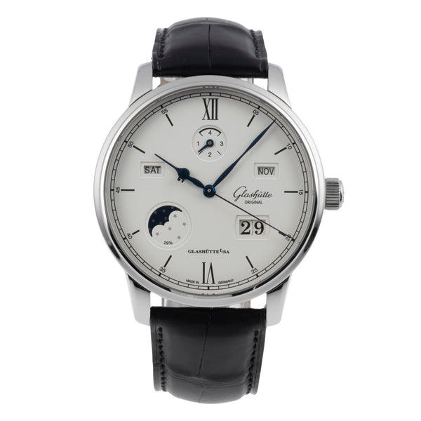 Glashütte Senator steel automatic men's watch 1-36-02-01-02-30 LP: 22500EUR  [2506496]