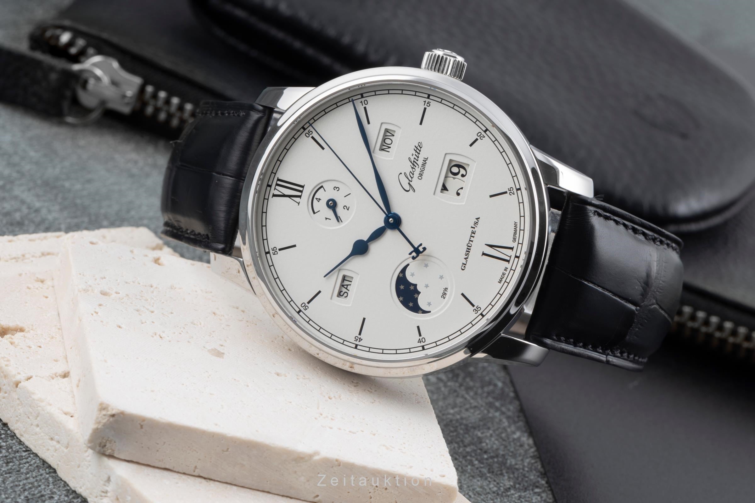 Glashütte Senator steel automatic men's watch 1-36-02-01-02-30 LP: 22500EUR  [2506496]