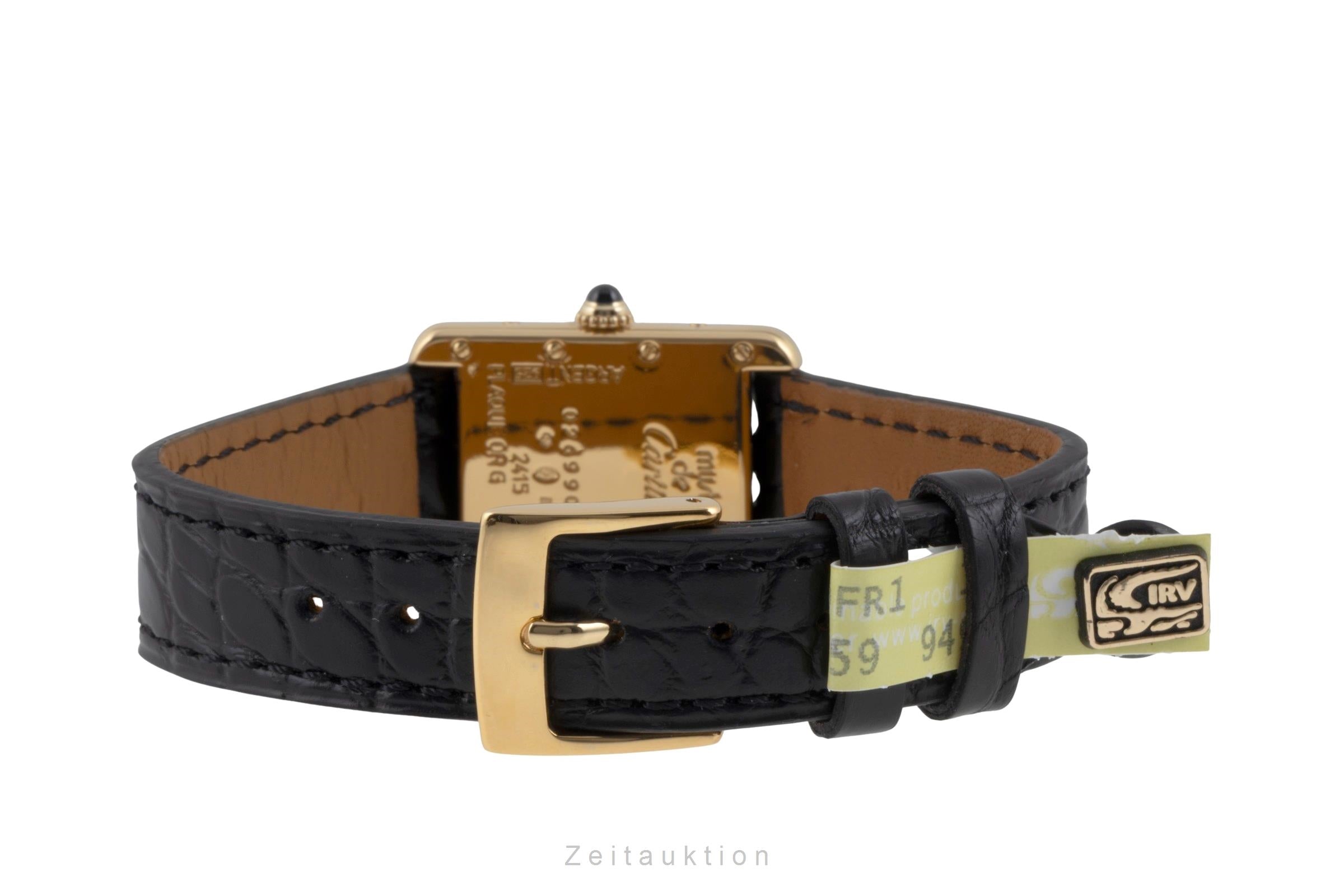 Cartier Tank plata banada en oro cuarzo reloj para damas  W1013854  [2506500]