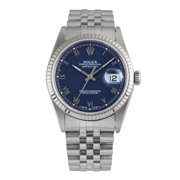 Rolex Datejust acero / oro blanco automático reloj para caballeros 16234  [2506505]