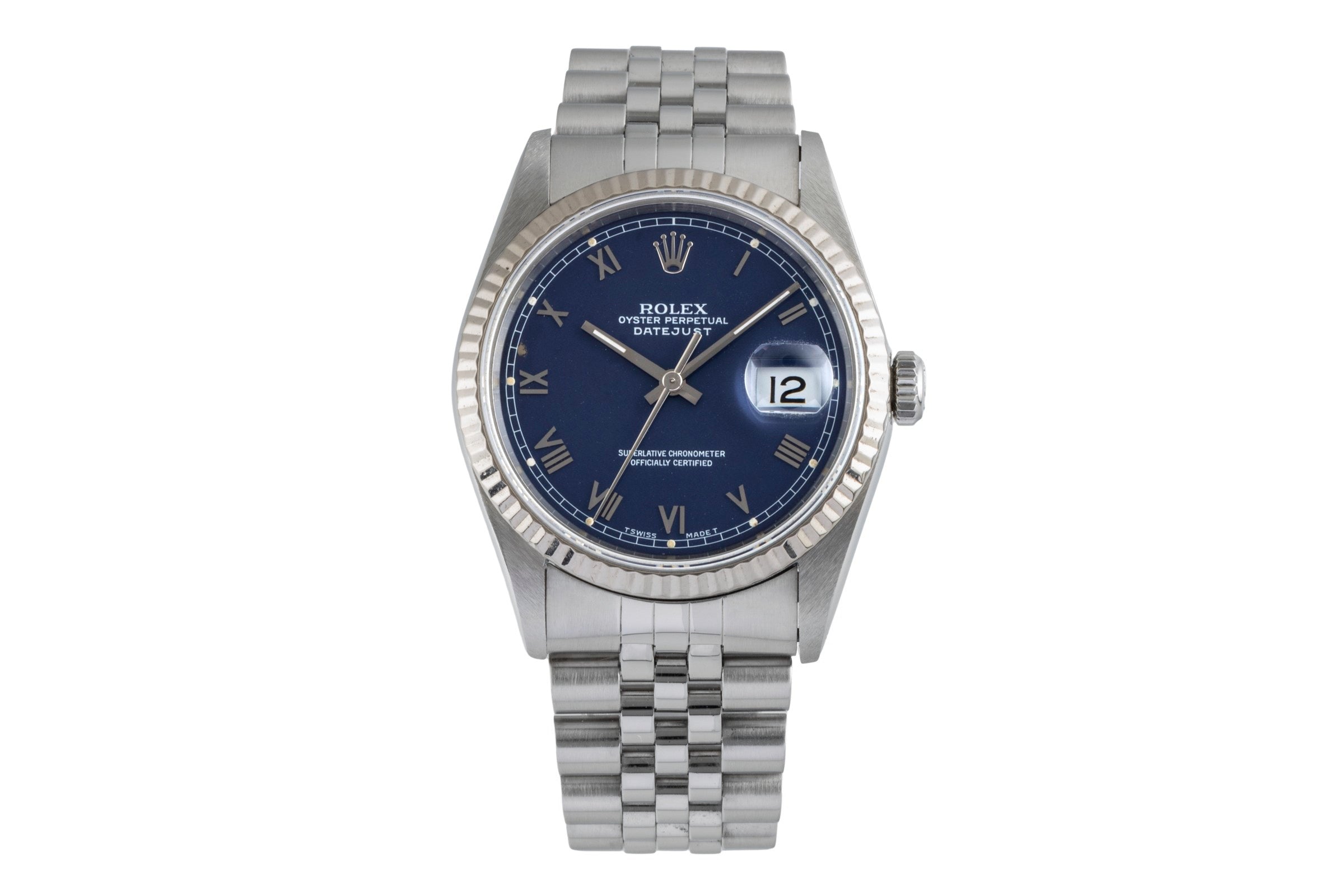 Rolex Datejust steel / white gold automatic men's watch 16234  [2506505]