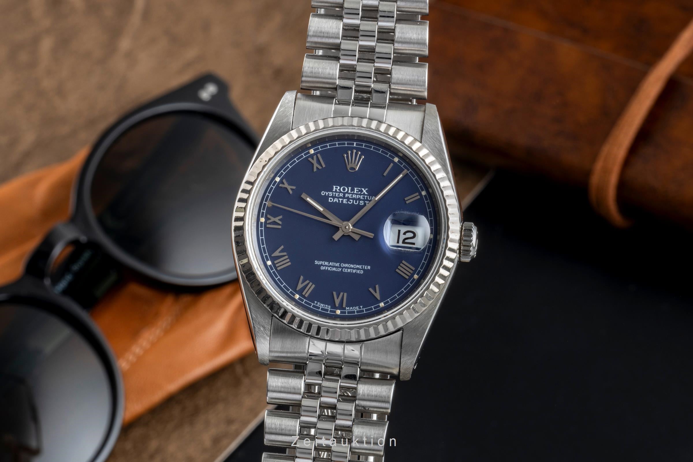 Rolex Datejust steel / white gold automatic Kal. 3135 Ref. 16234
