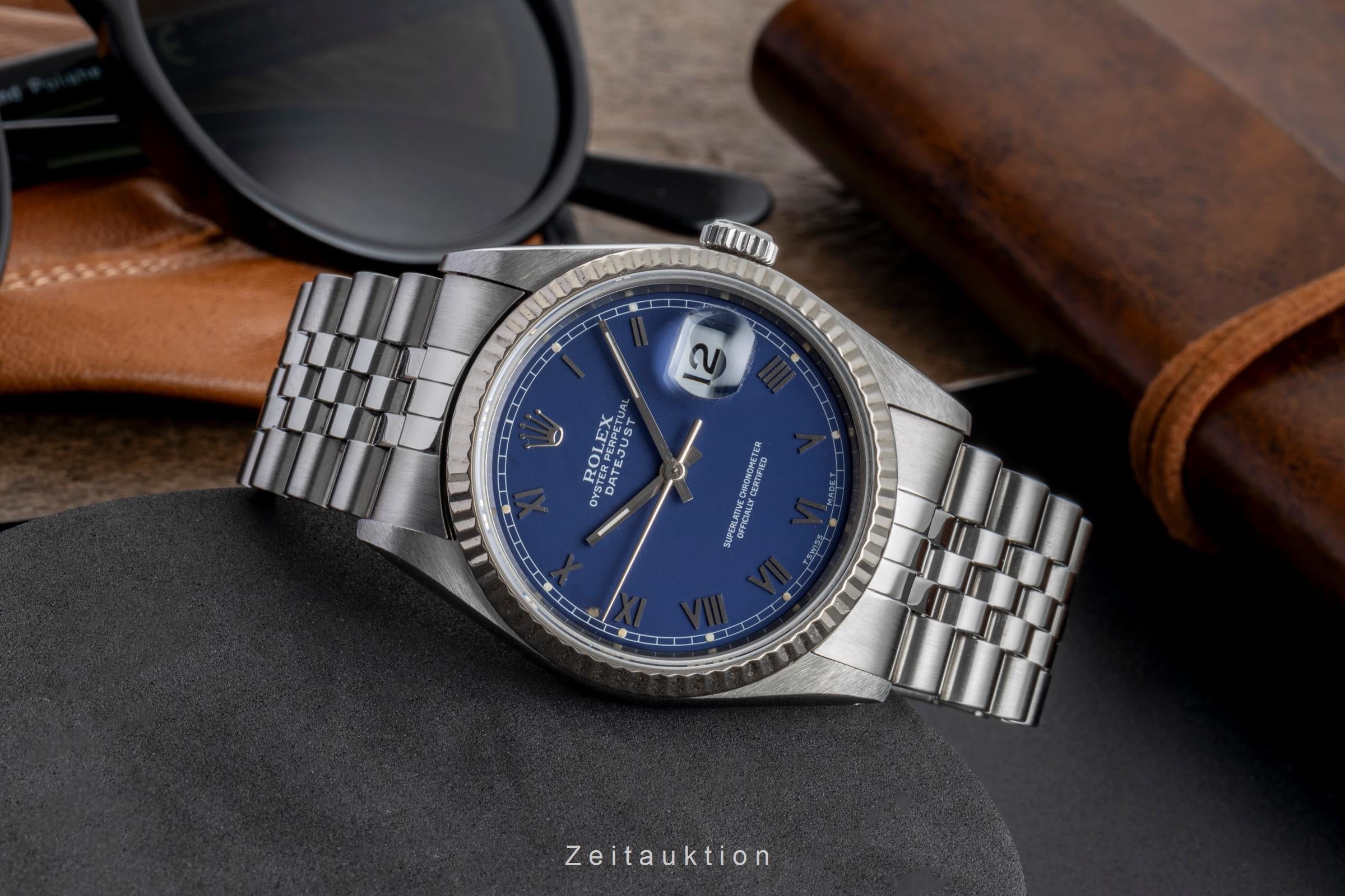 Rolex Datejust acero / oro blanco automático reloj para caballeros 16234  [2506505]