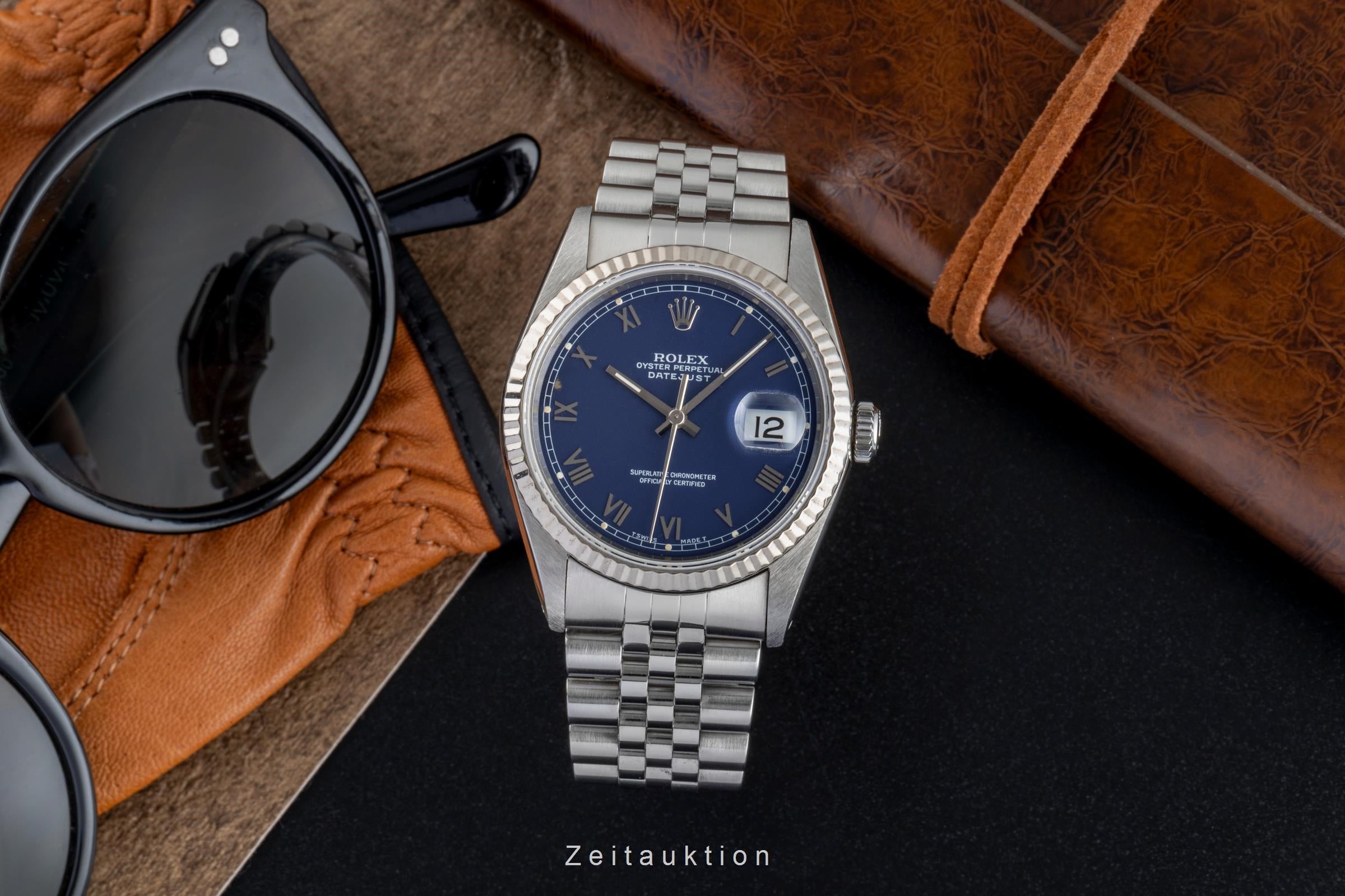 Rolex Datejust steel / white gold automatic Kal. 3135 Ref. 16234