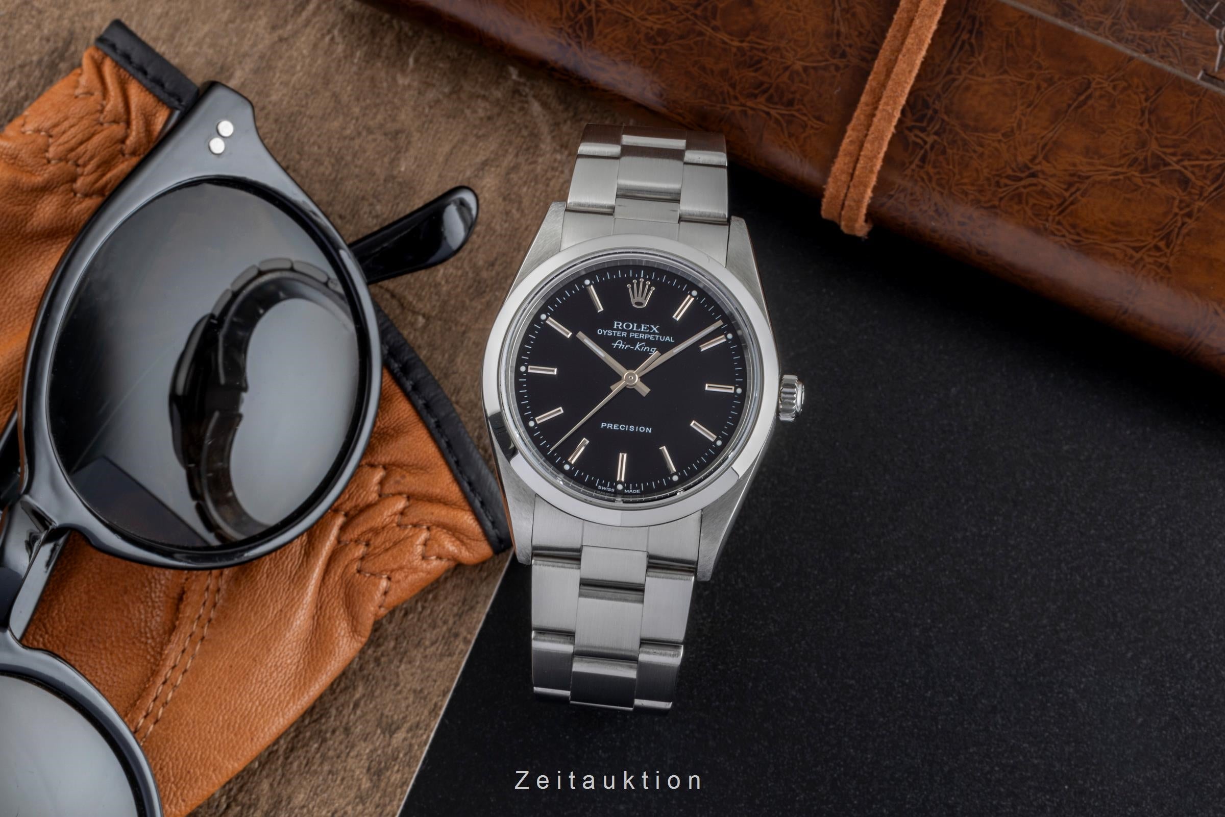 Rolex Air King acier automatique montre pour hommes 14000 M  [2506506]