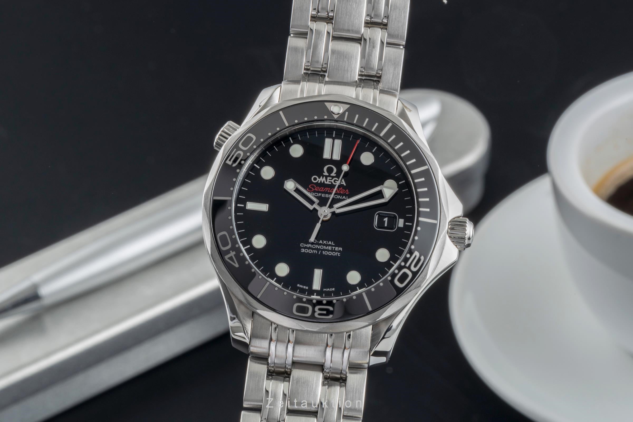 Omega Seamaster Stahl Automatik Herrenuhr Ref. 212.30.41.20.01.003 Papiere  [2506508]