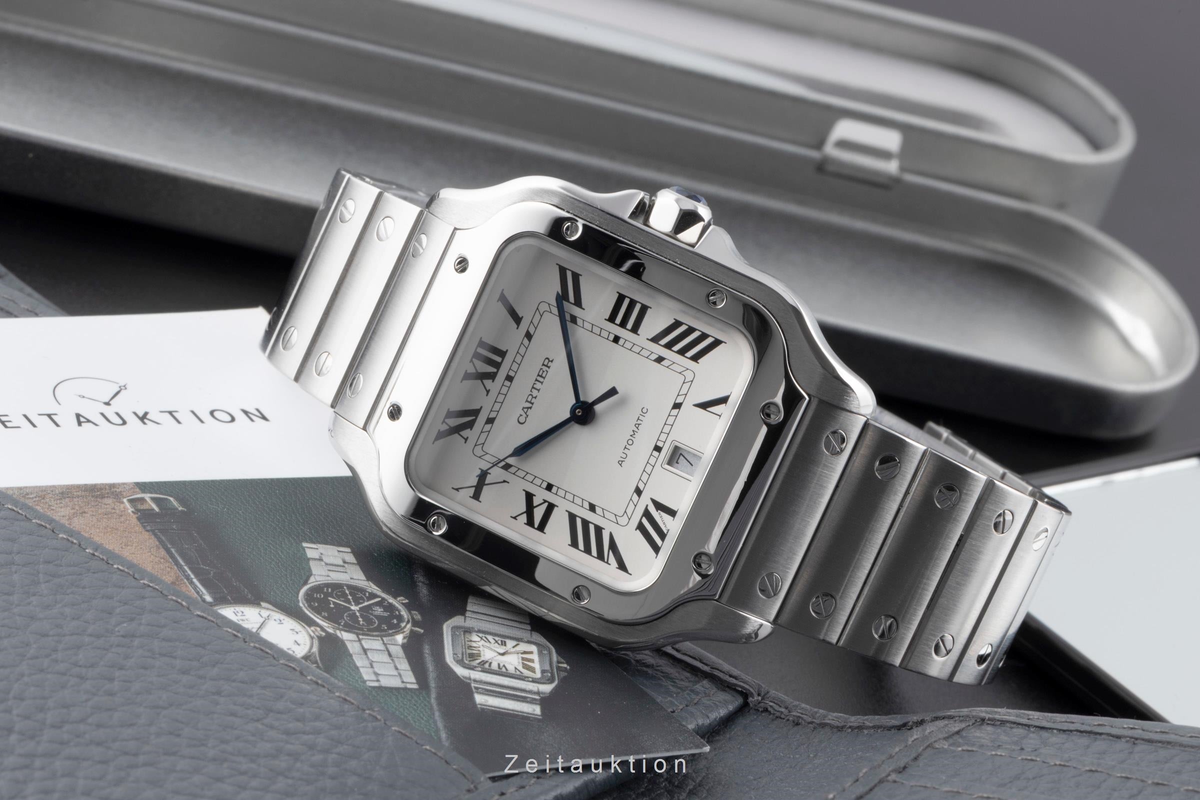 Cartier Santos steel automatic  WSSA0009 LP: 8850EUR  [2506510]