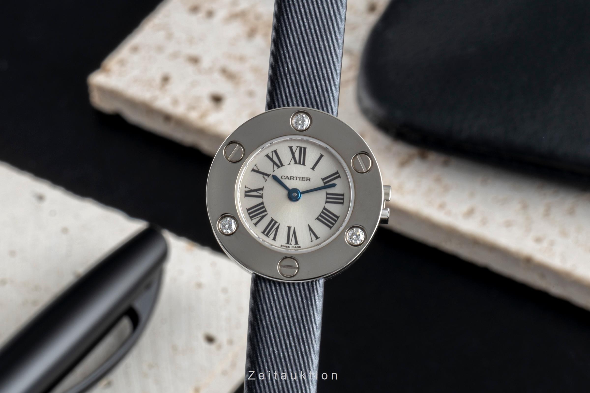 Cartier Love 18k (0,750) Weissgold Quarz Damenuhr Ref. WE800131 Box  [2506513]