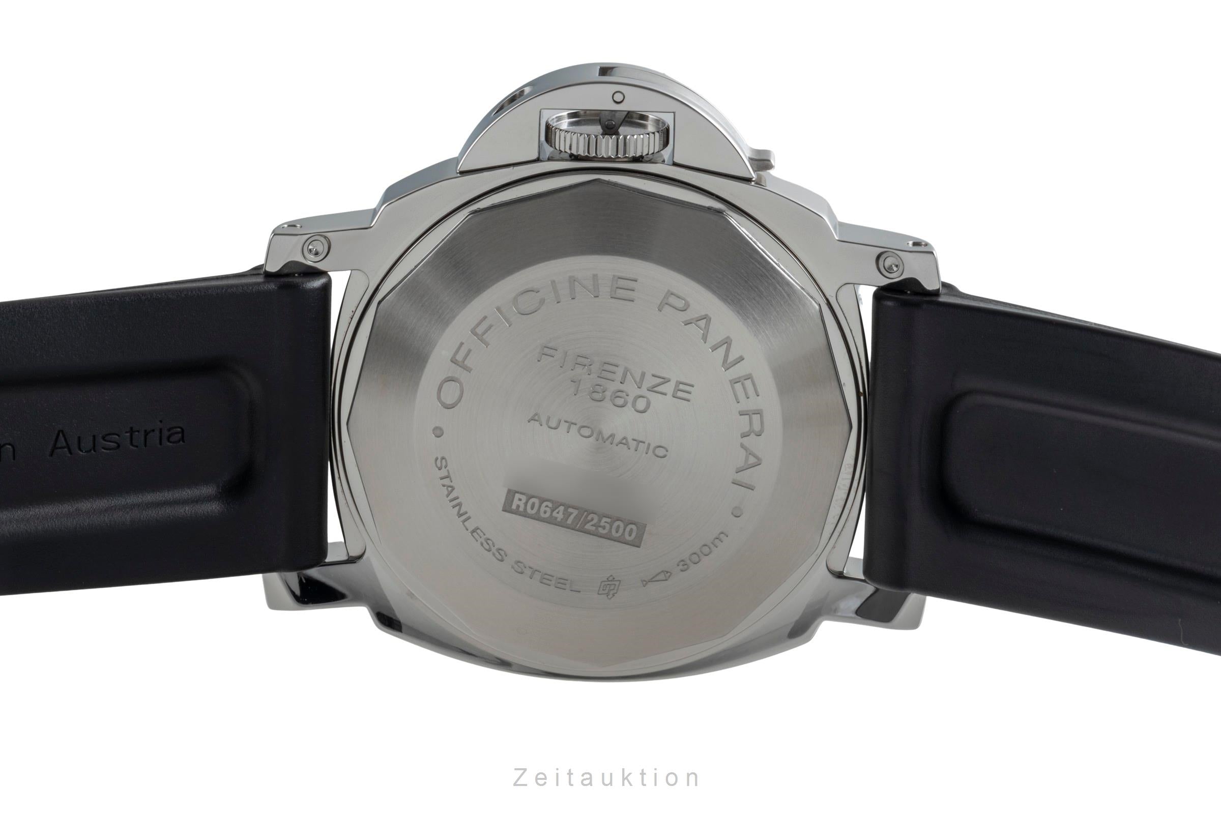 Panerai Luminor Marina Automatik Datum Edelstahl Herrenuhr Ref. PAM00104 B&P  [2506517]