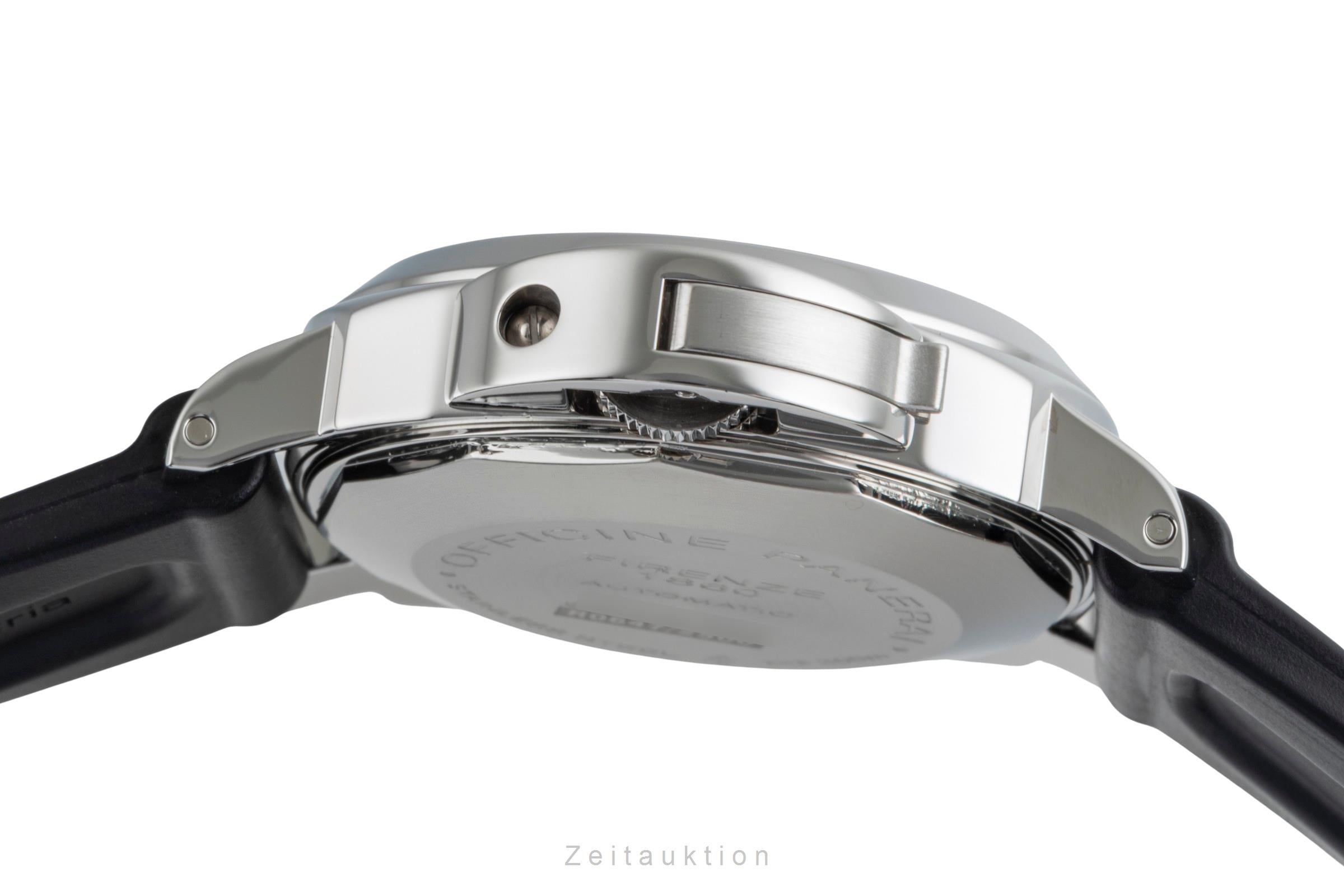 Panerai Luminor Marina Automatik Datum Edelstahl Herrenuhr Ref. PAM00104 B&P  [2506517]