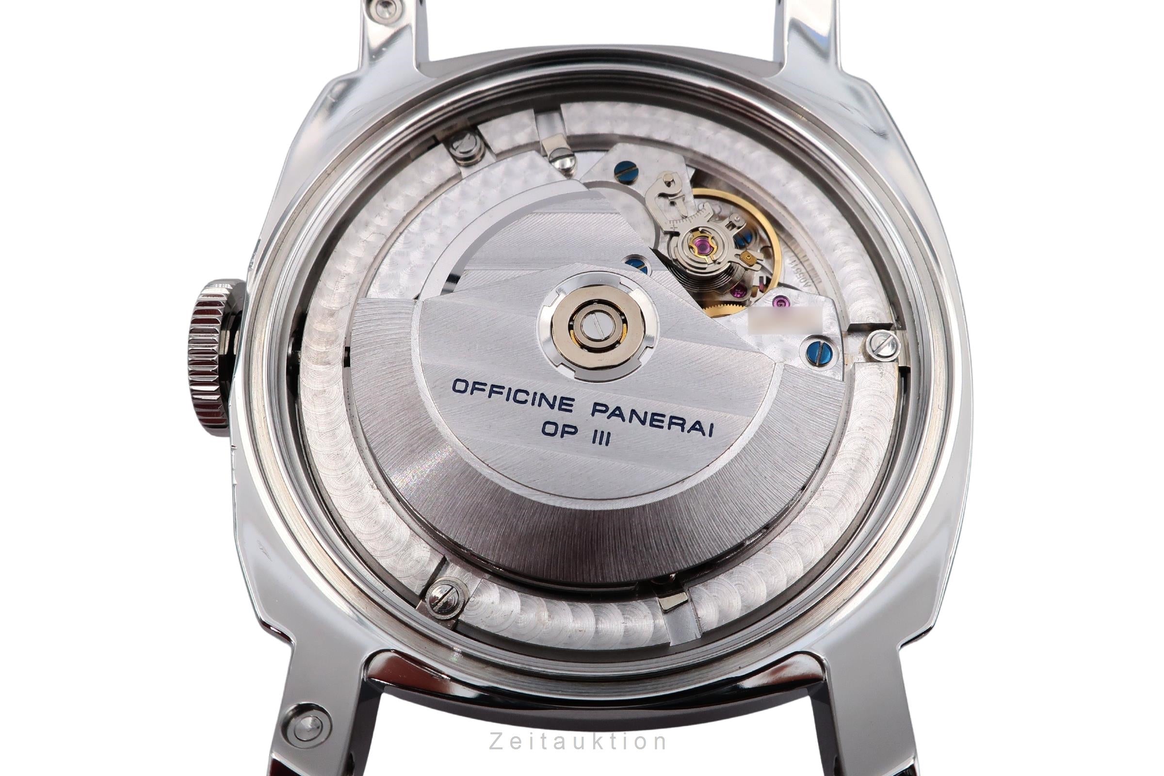Panerai Luminor Marina Automatik Datum Edelstahl Herrenuhr Ref. PAM00104 B&P  [2506517]