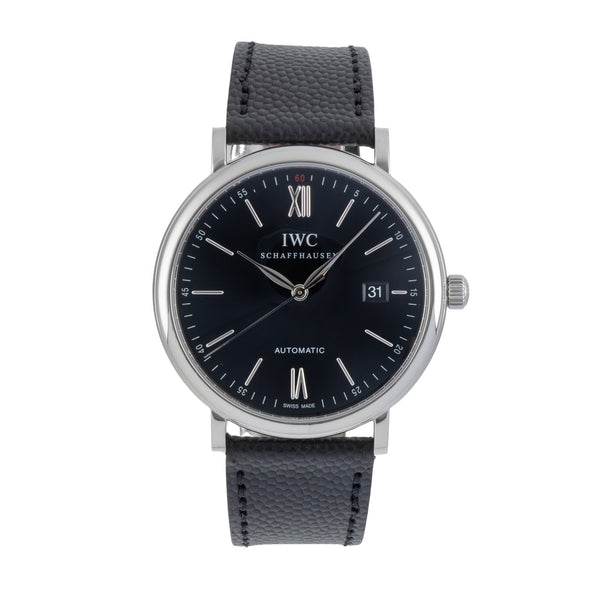 IWC Portofino 40 Black Dial Edelstahl Automatik Herrenuhr Ref. IW356502   [2506526]
