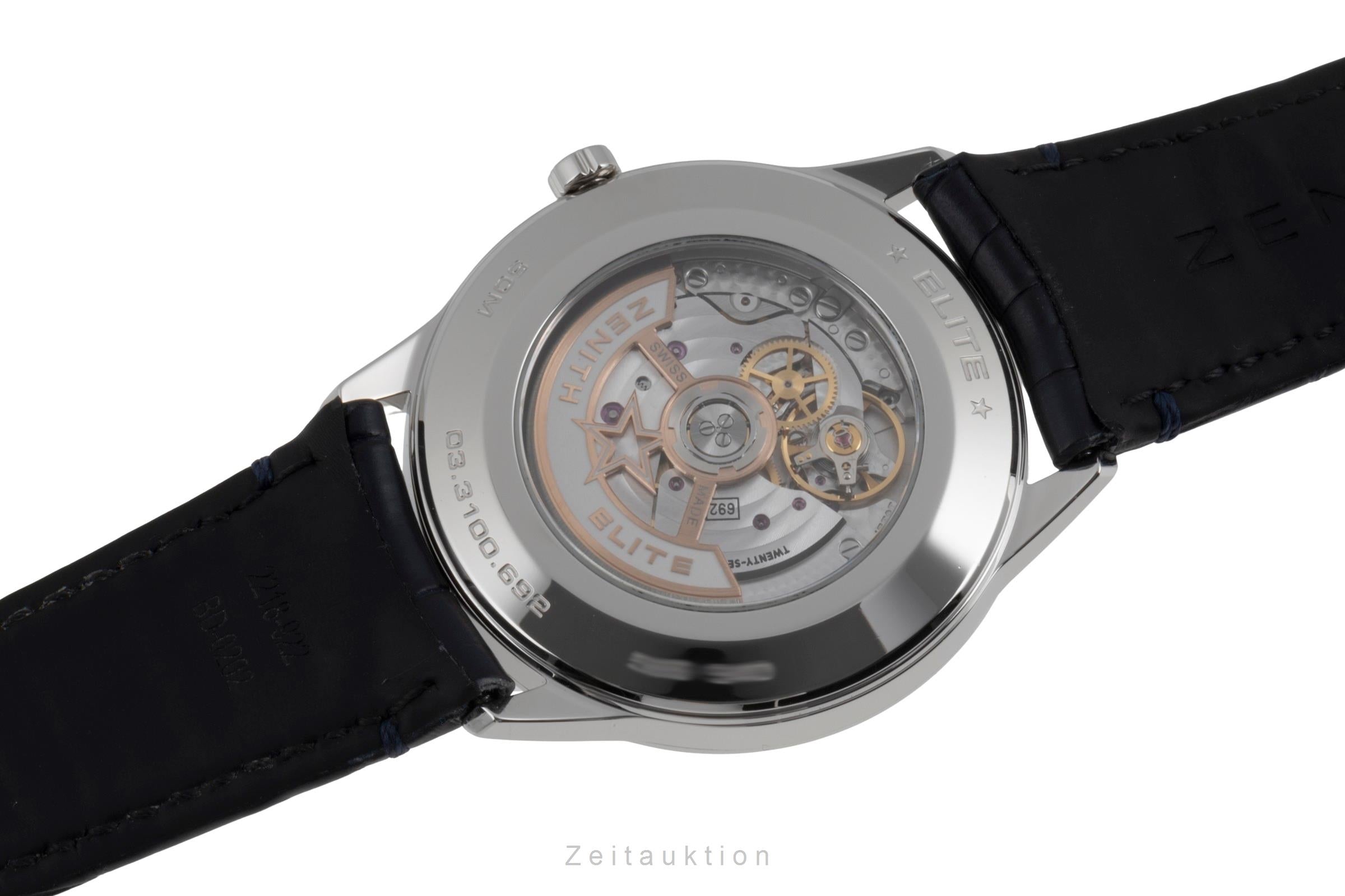 Zenith Elite acero automático reloj para caballeros 03.3100.692/01.C922 LP: 7700EUR  [2506529]