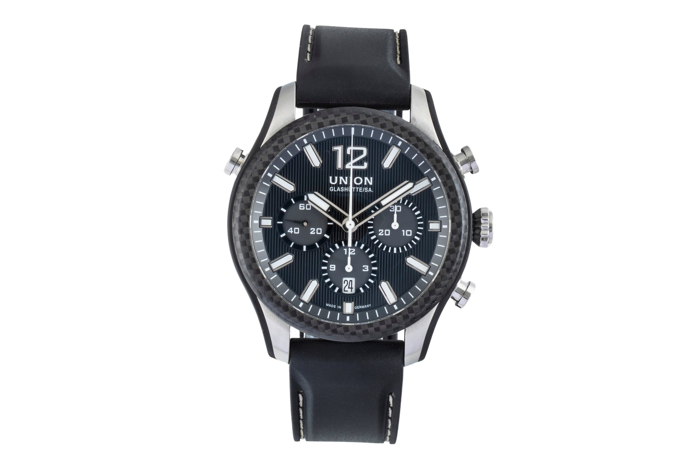 Union Glashütte Belisar cronógrafo acero automático reloj para caballeros D009.927.26.207.00 LP: 3900EUR  [2506530]