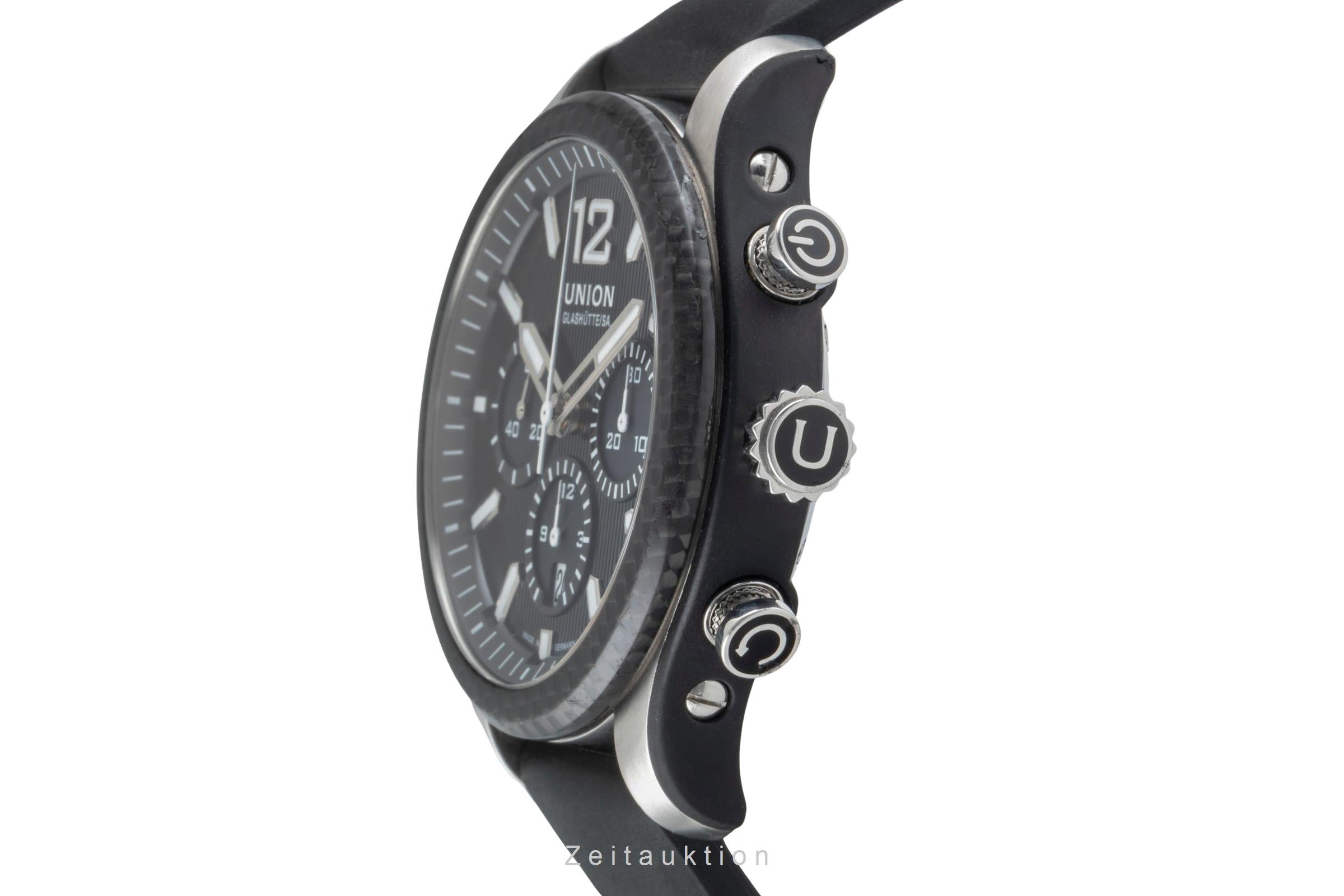 Union Glashütte Belisar cronógrafo acero automático reloj para caballeros D009.927.26.207.00 LP: 3900EUR  [2506530]