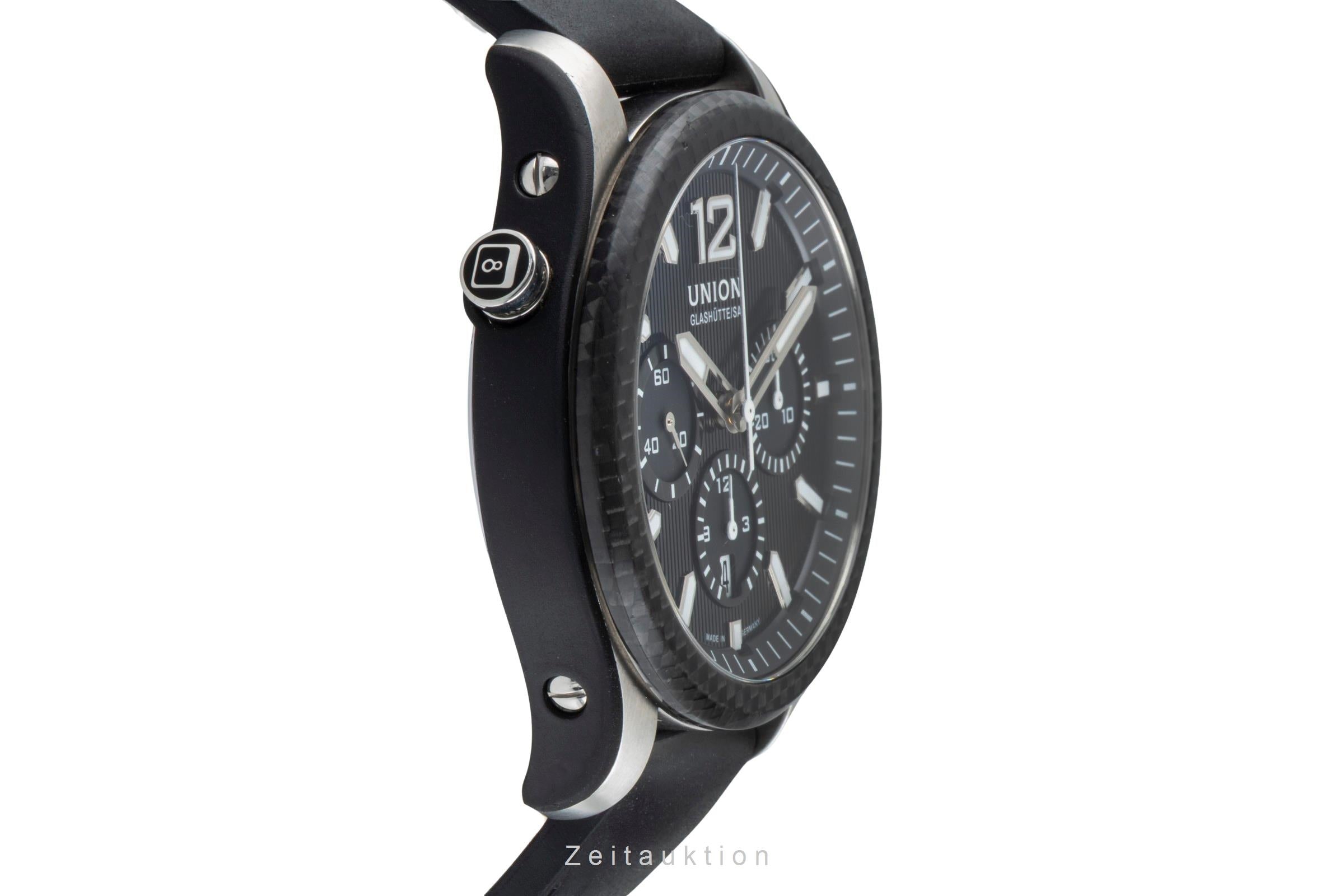 Union Glashütte Belisar cronógrafo acero automático reloj para caballeros D009.927.26.207.00 LP: 3900EUR  [2506530]