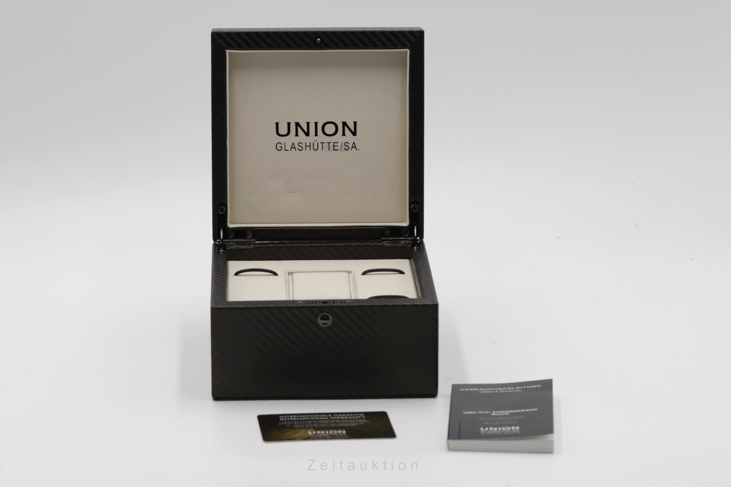 Union Glashütte Belisar cronógrafo acero automático reloj para caballeros D009.927.26.207.00 LP: 3900EUR  [2506530]