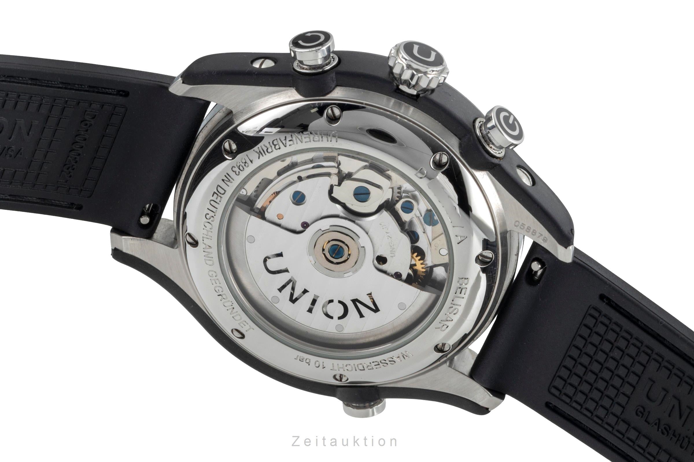 Union Glashütte Belisar cronógrafo acero automático reloj para caballeros D009.927.26.207.00 LP: 3900EUR  [2506530]