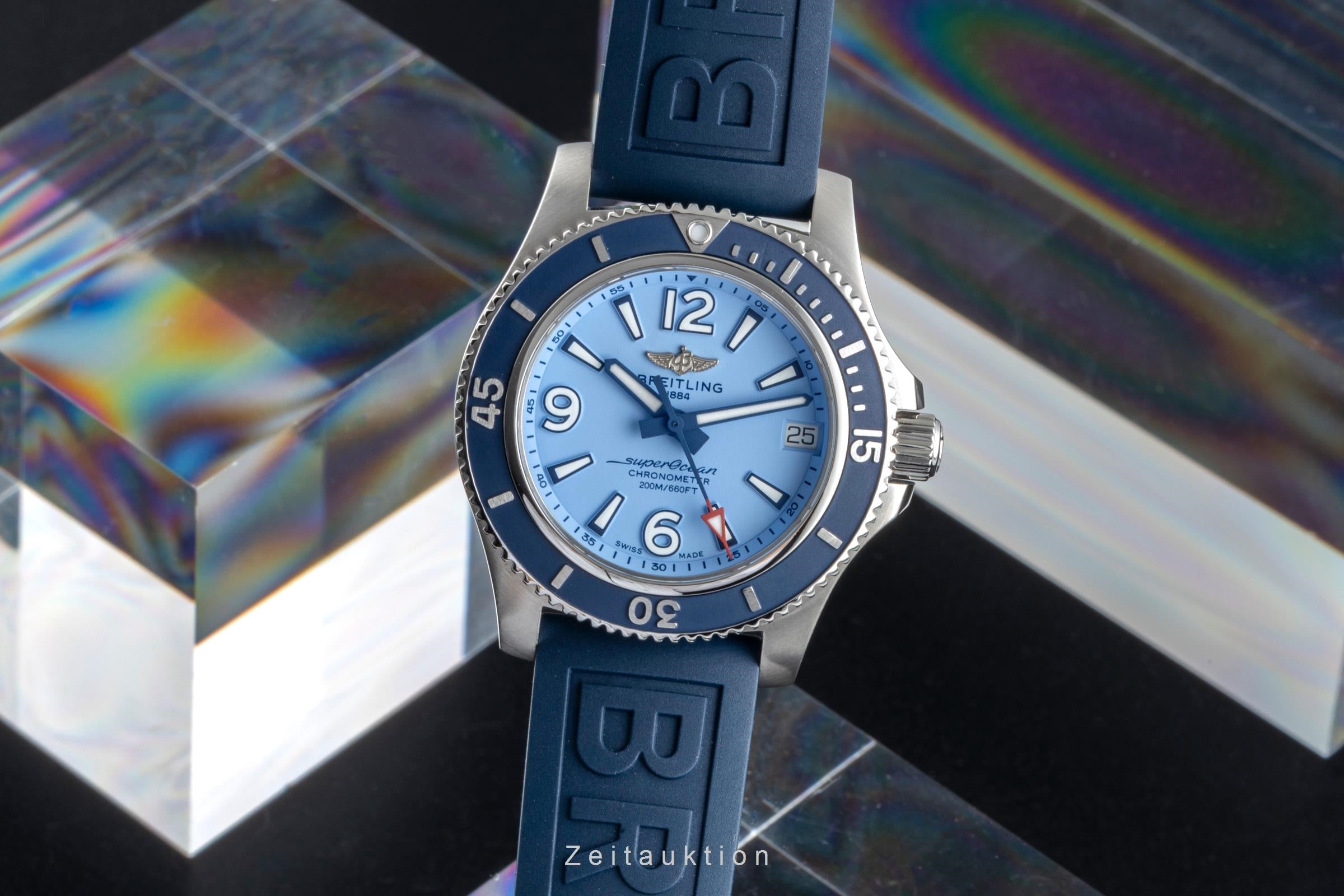Breitling Superocean 36 Stahl Automatik Damenuhr Ref. A17316D81C1S1 NP: 4150,- € [2506535]