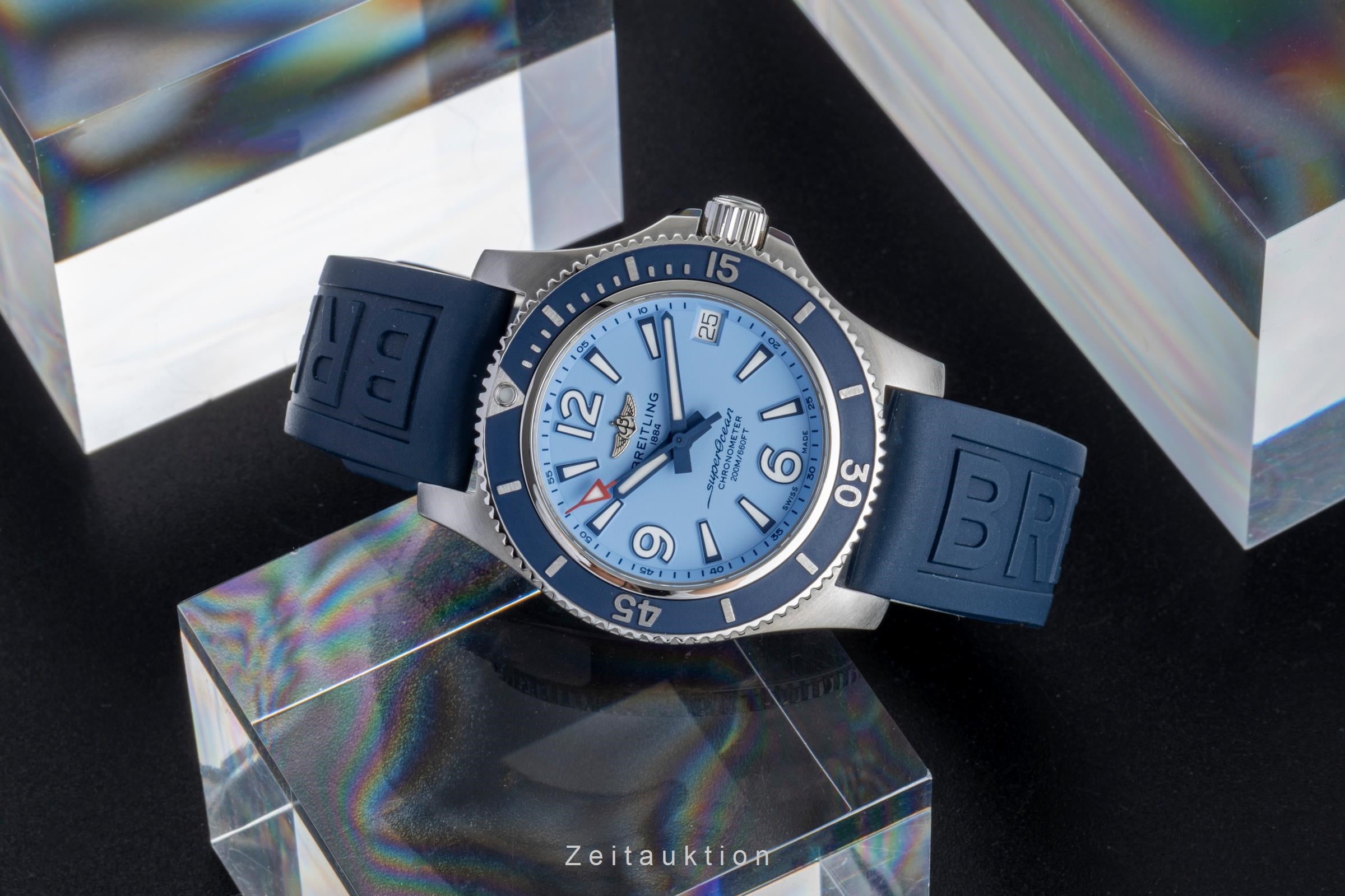 Breitling Superocean acero automático reloj para damas  A17316D81C1S1 LP: 4150EUR  [2506535]