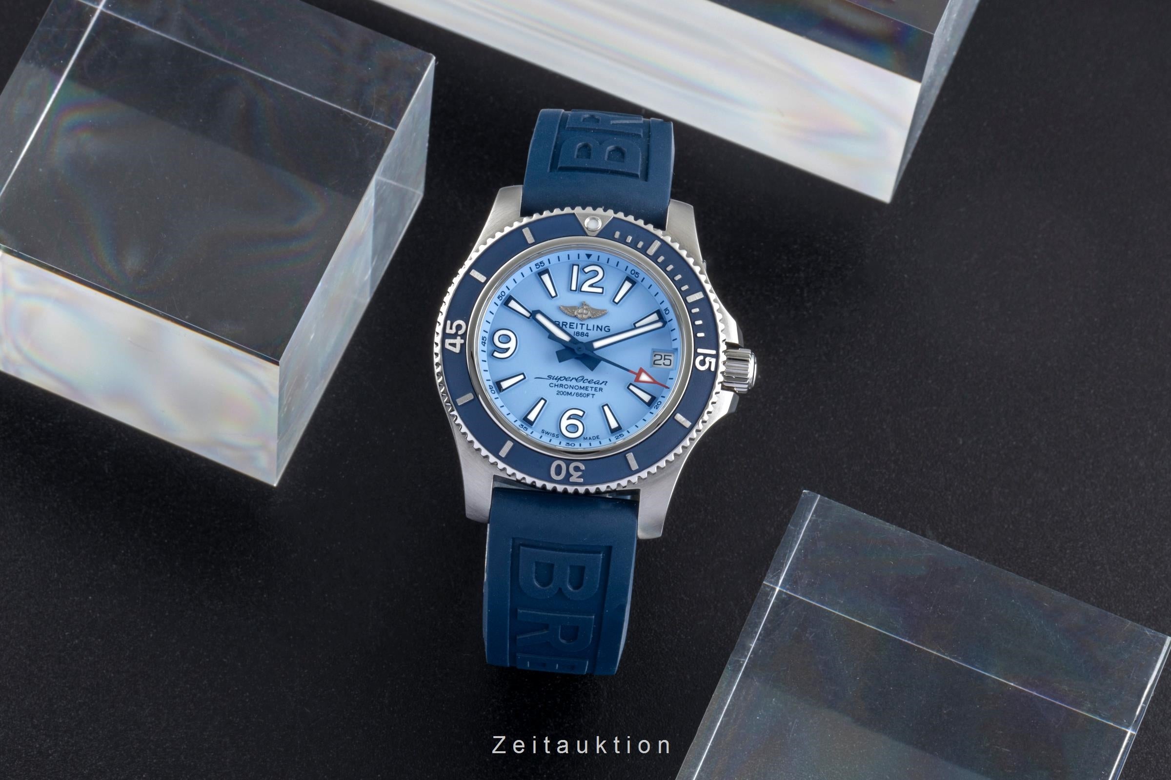 Breitling Superocean acero automático reloj para damas  A17316D81C1S1 LP: 4150EUR  [2506535]